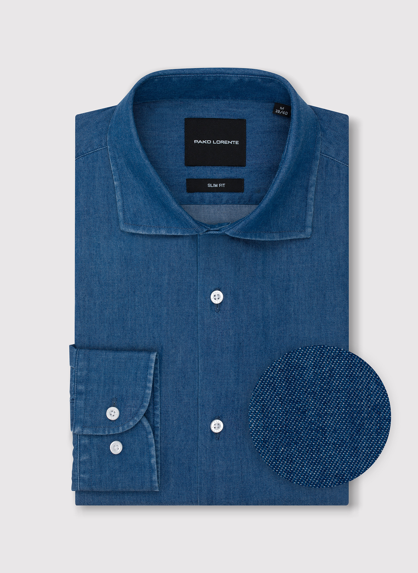 PAKO LORENTE - Niebieska koszula jeansowa - Pako Lorente