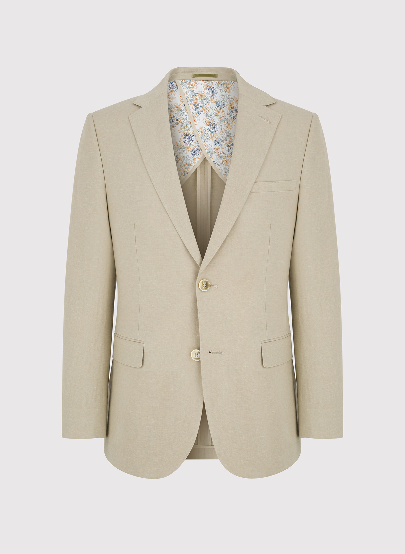 Lniana marynarka męska w kolorze oliwkowym - Pako Lorente