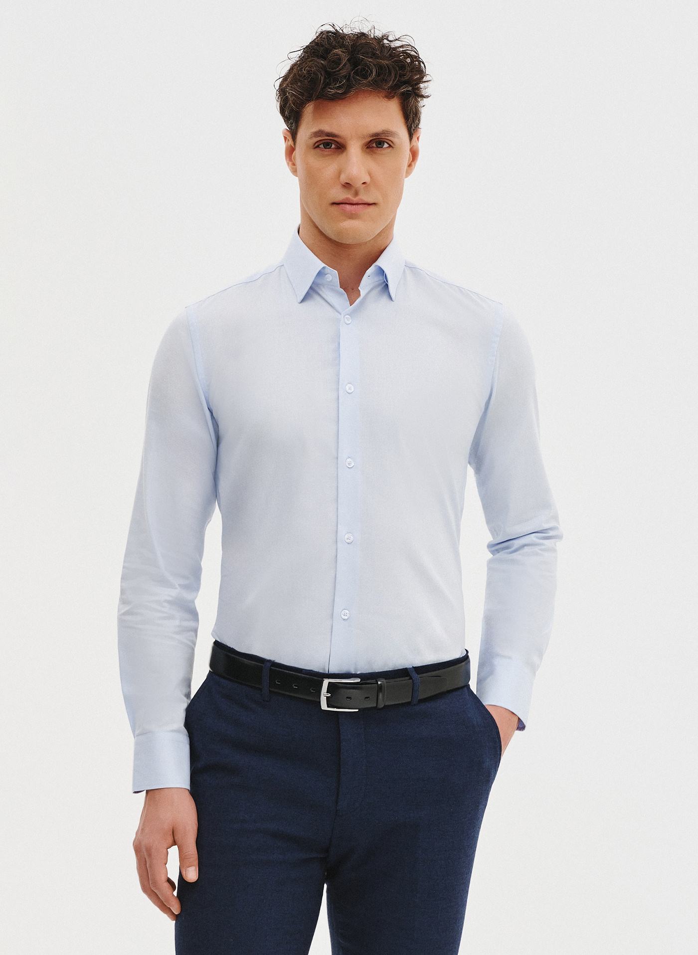 Błękitna koszula bawełniana - Pako Lorente