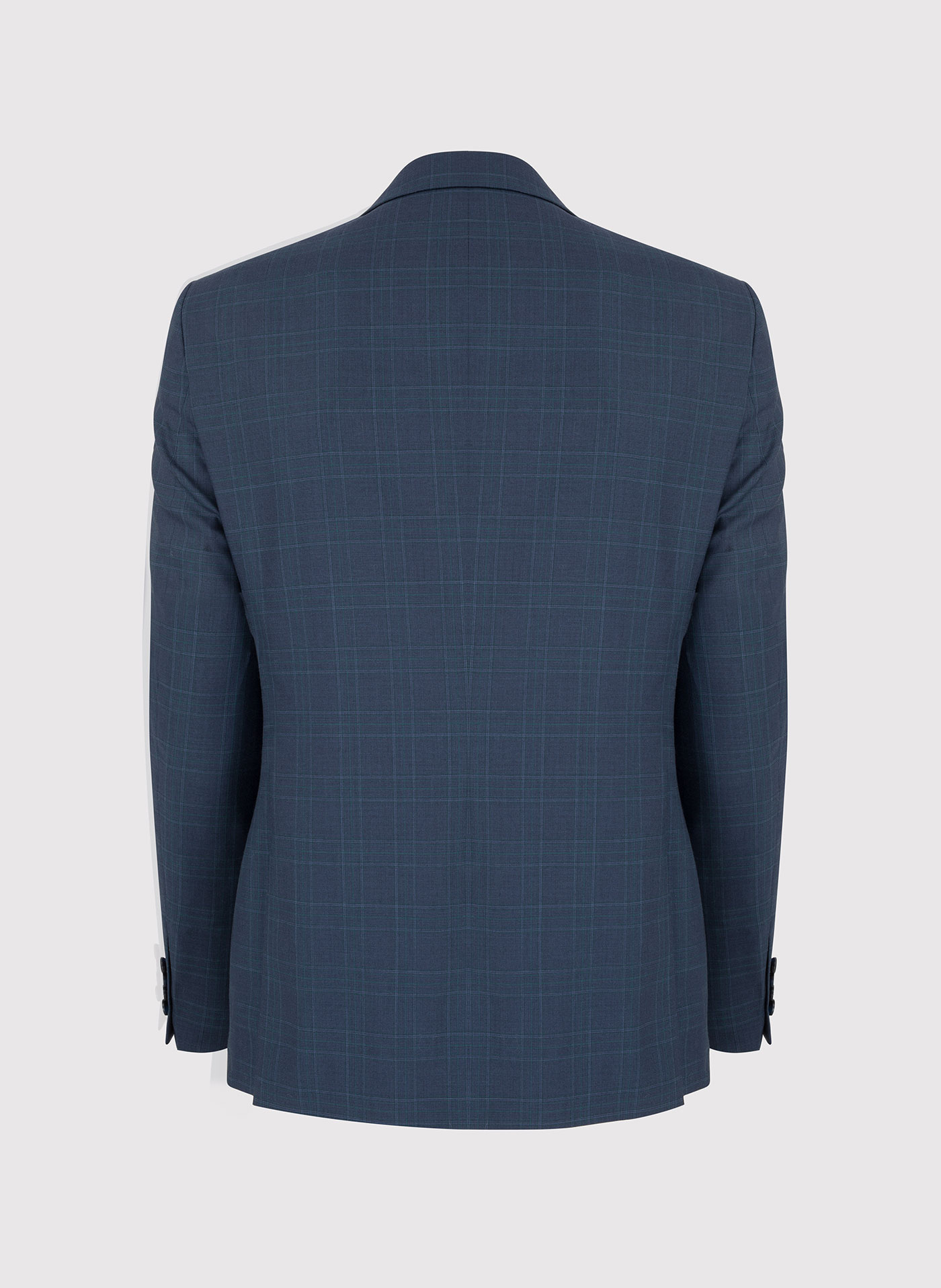 Granatowa marynarka garniturowa w kratę - Pako Lorente