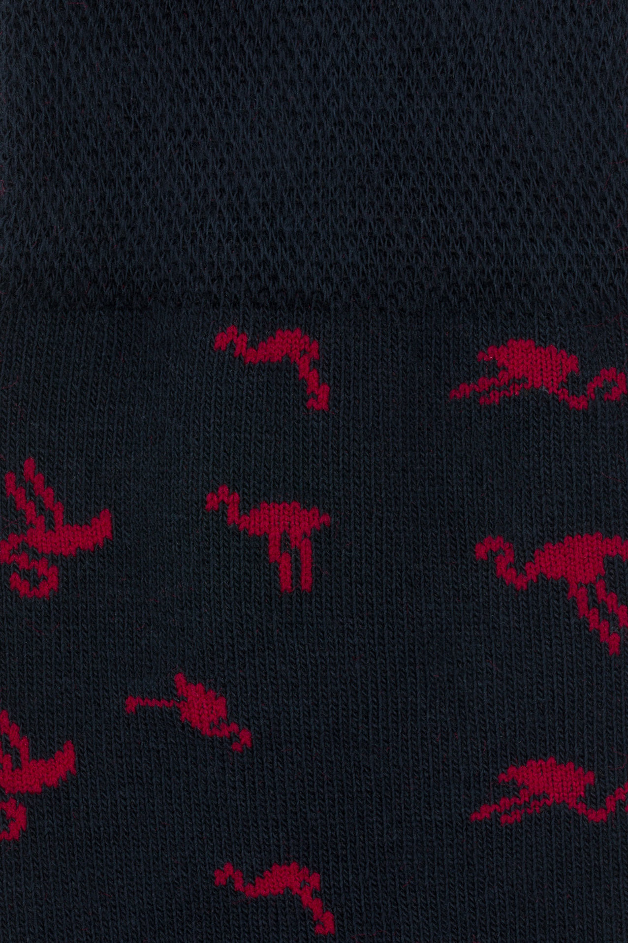 Granatowe skarpetki męskie we flamingi P000B-SX-524-G-0 - Pako Lorente