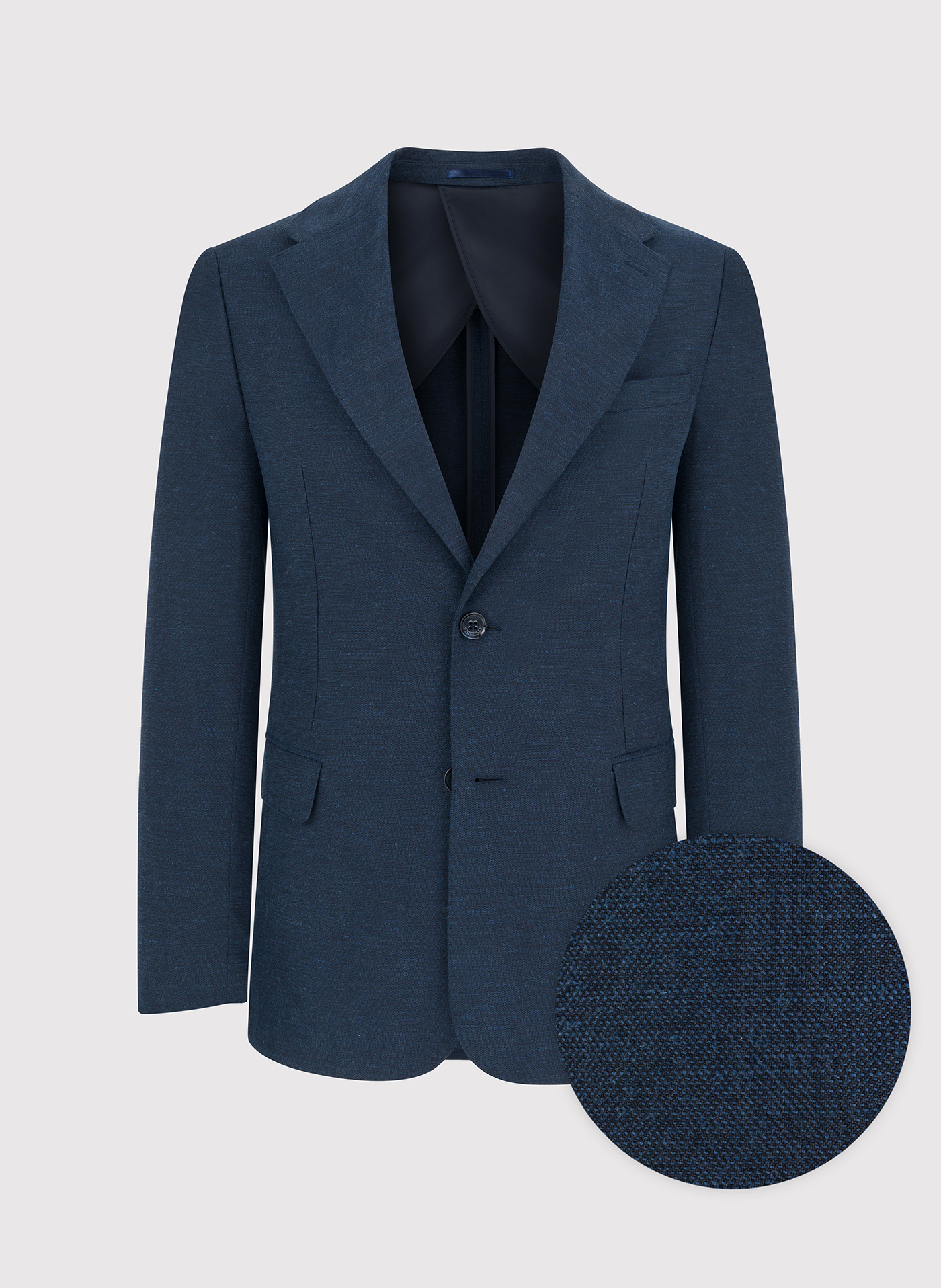 Granatowa marynarka z lnem - Pako Lorente