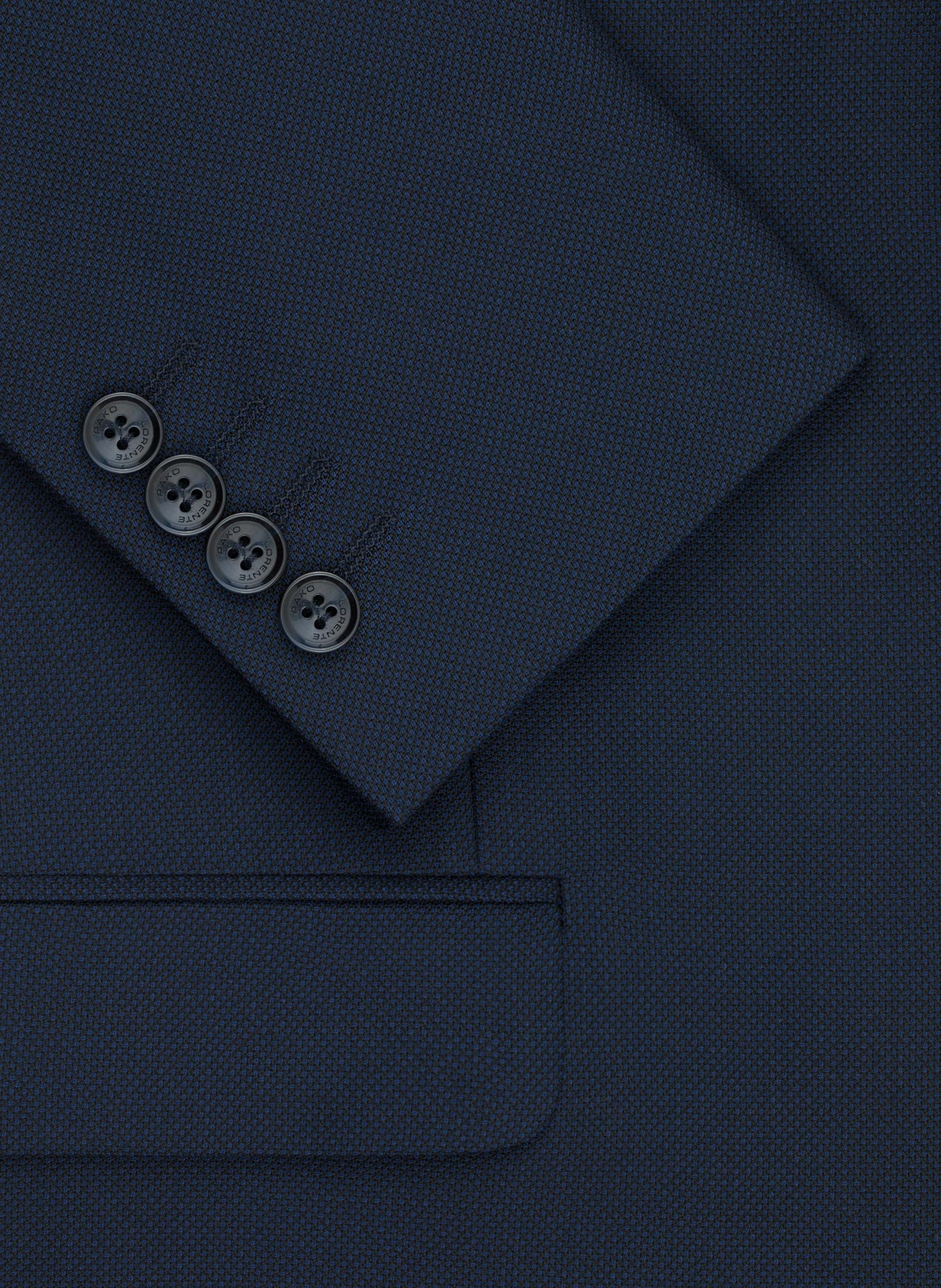 Granatowa wełniana marynarka garniturowa - Pako Lorente