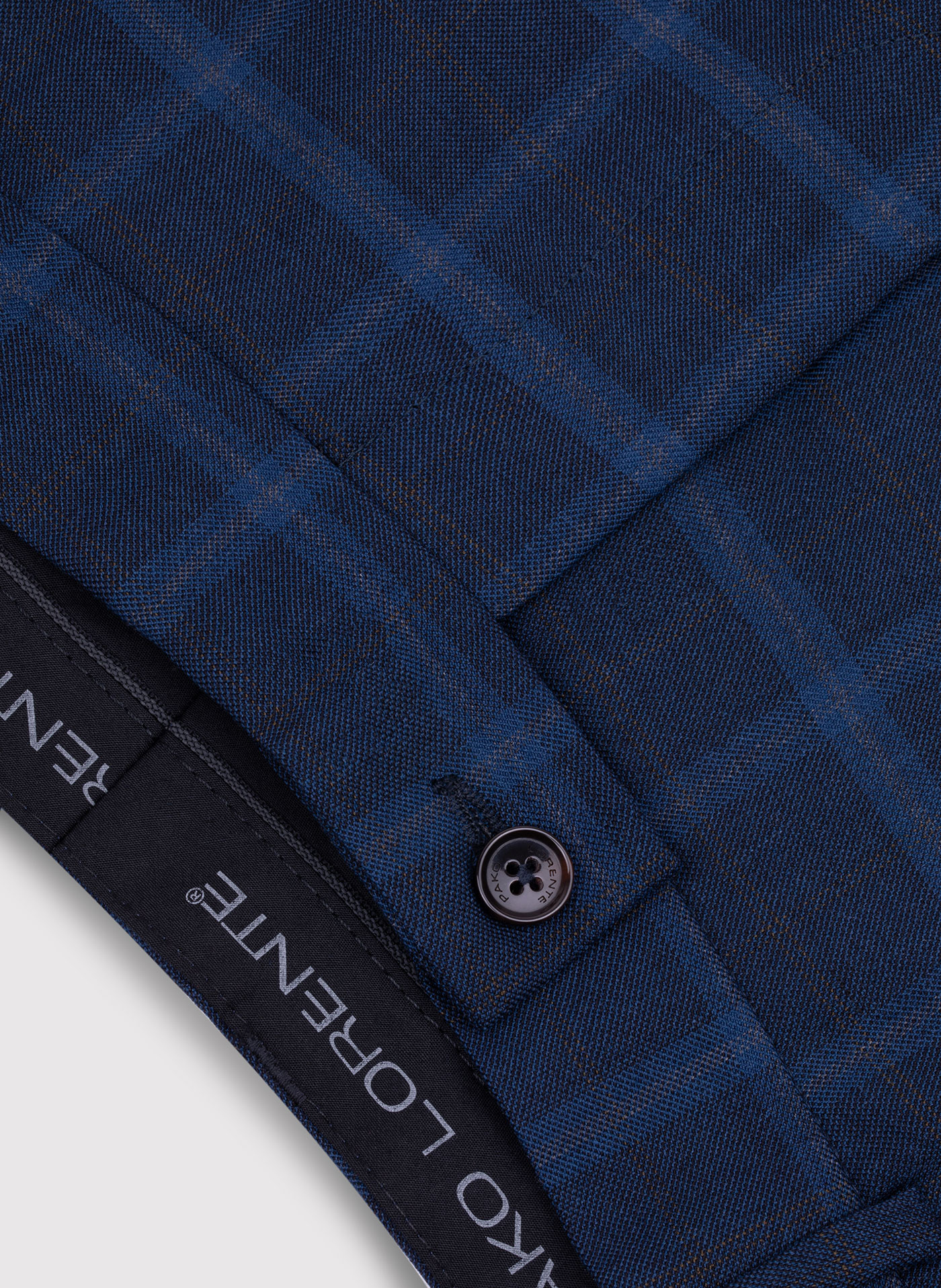 Kraciaste spodnie garniturowe z wełną - Pako Lorente