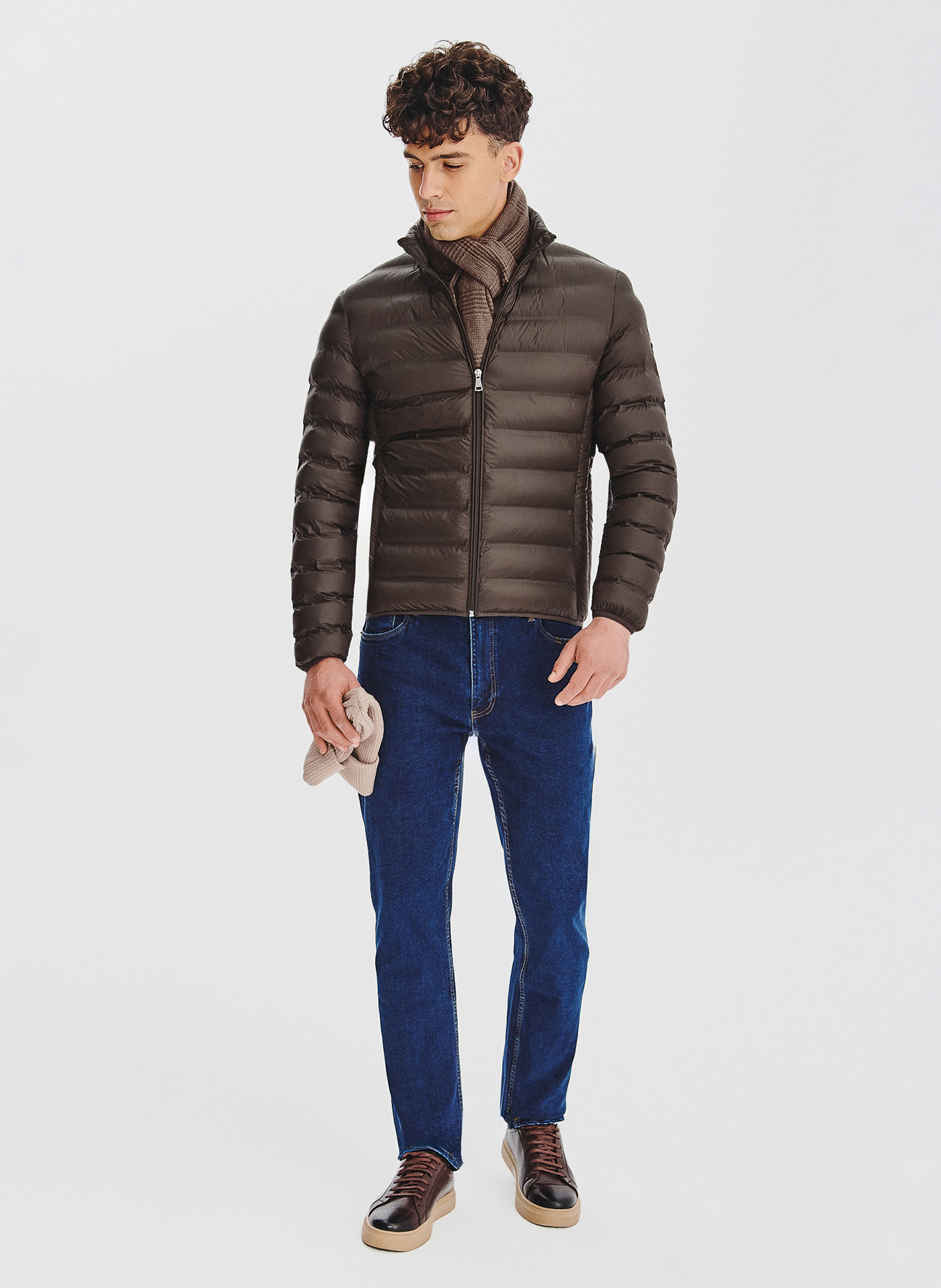 Brązowa kurtka pikowana - Pako Lorente