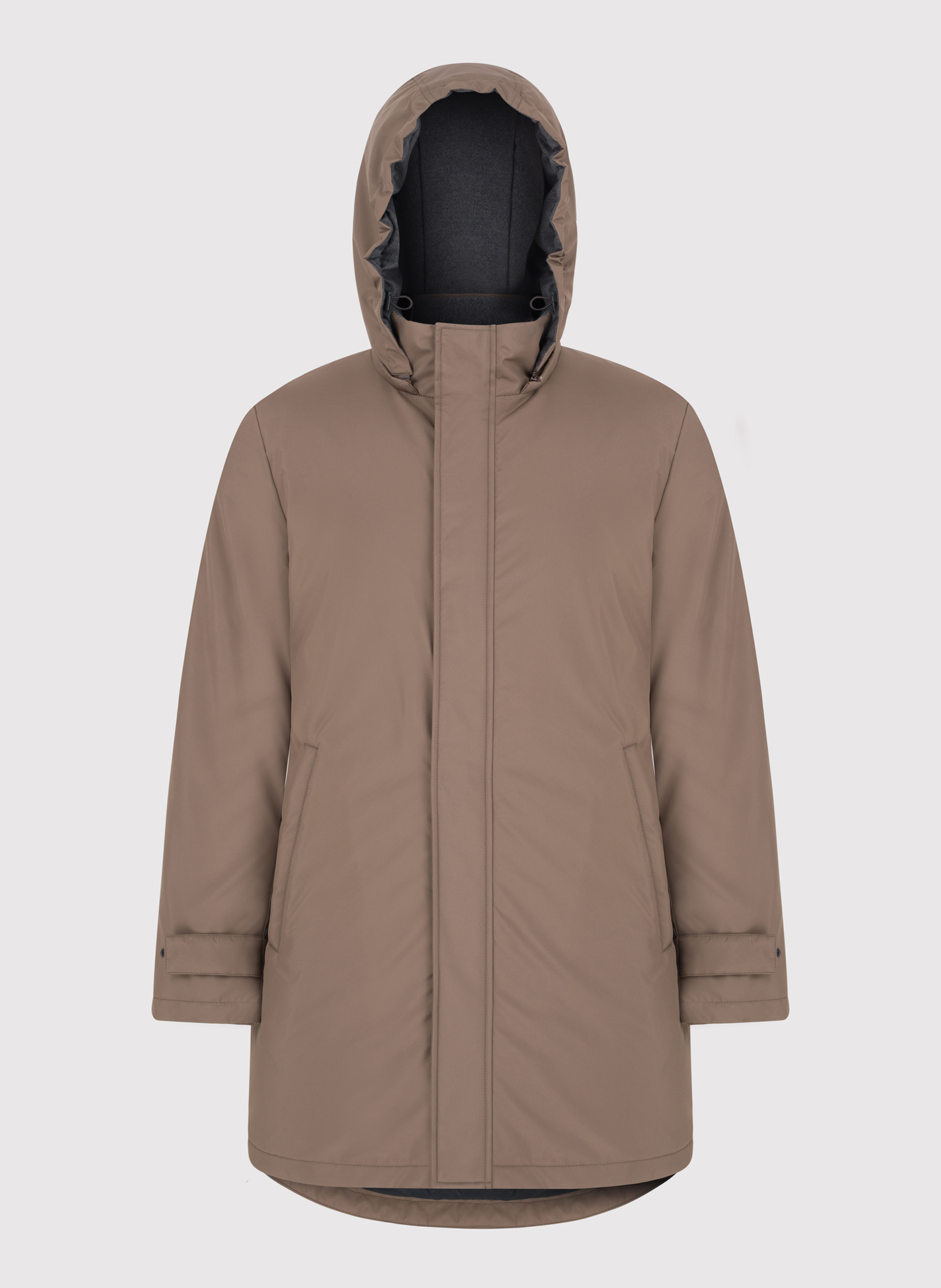 Brązowa kurtka męska z puchowym wypełnieniem - Pako Lorente