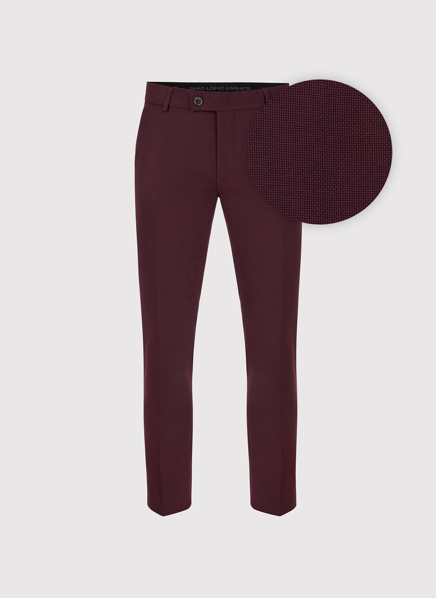 Spodnie garniturowe w kolorze bordowym - Pako Lorente