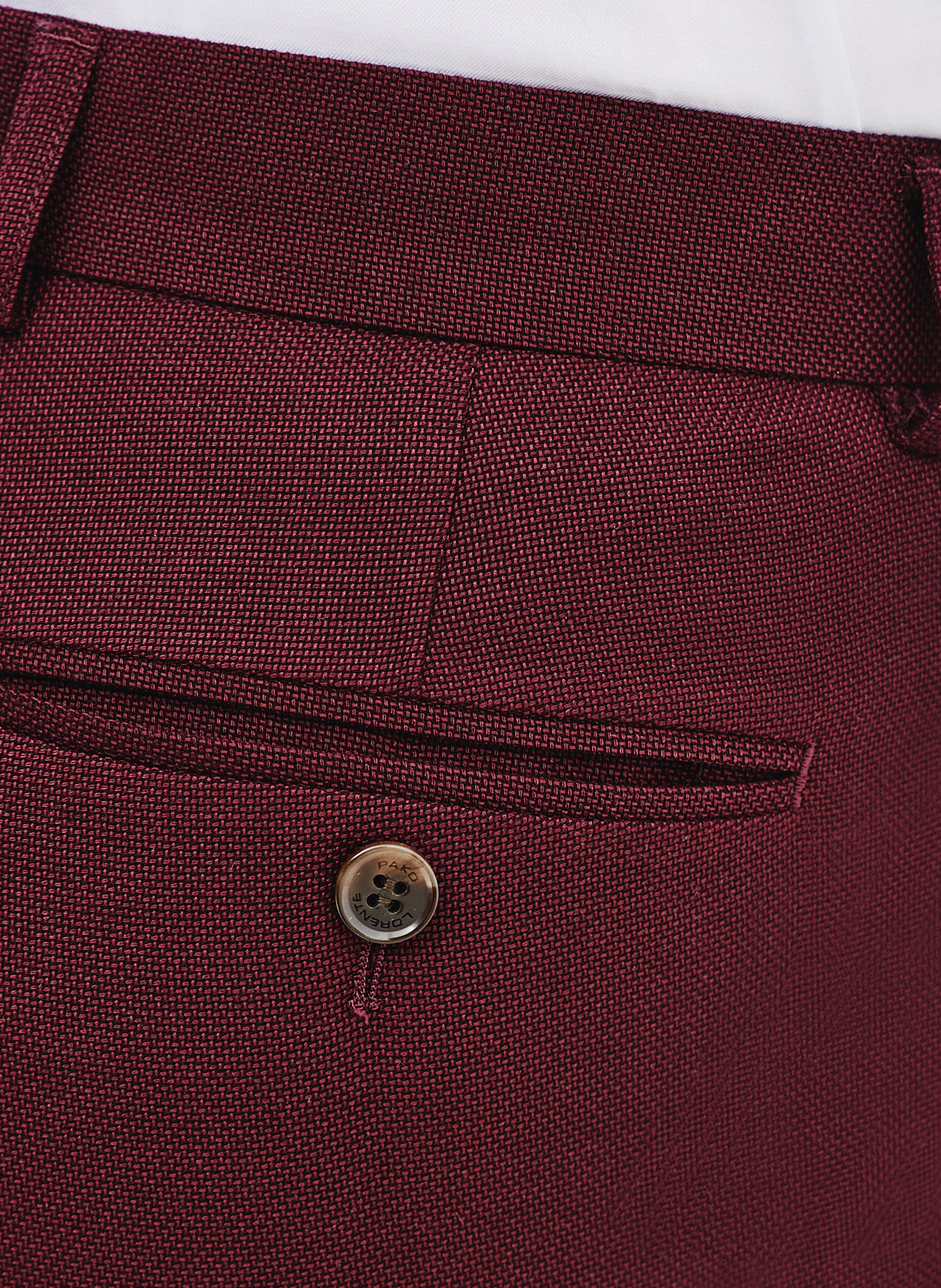 Spodnie garniturowe w kolorze bordowym - Pako Lorente