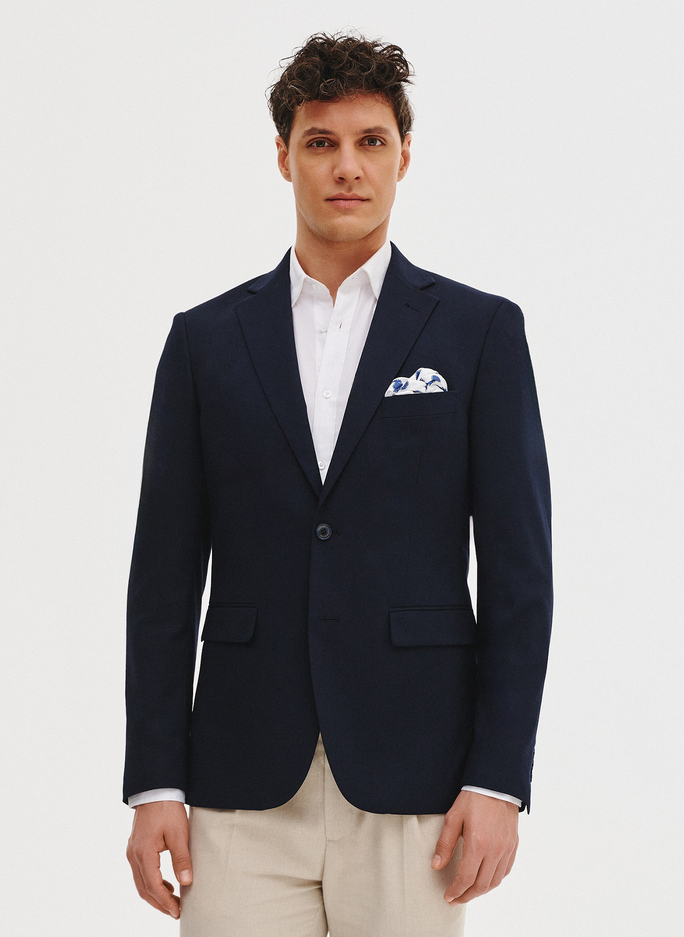 PAKO LORENTE - Granatowa marynarka męska - Pako Lorente