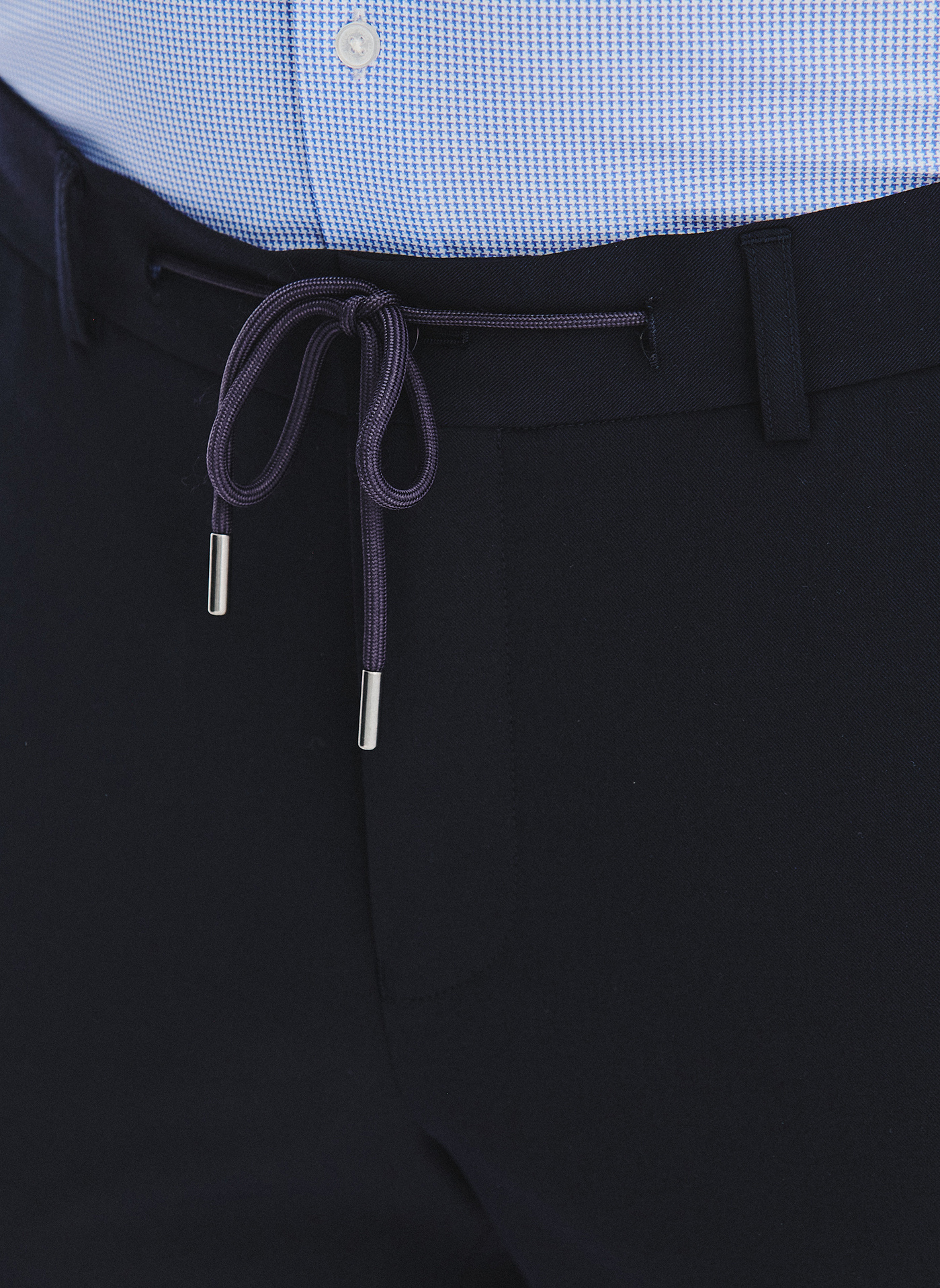 Granatowe spodnie męskie - Pako Lorente