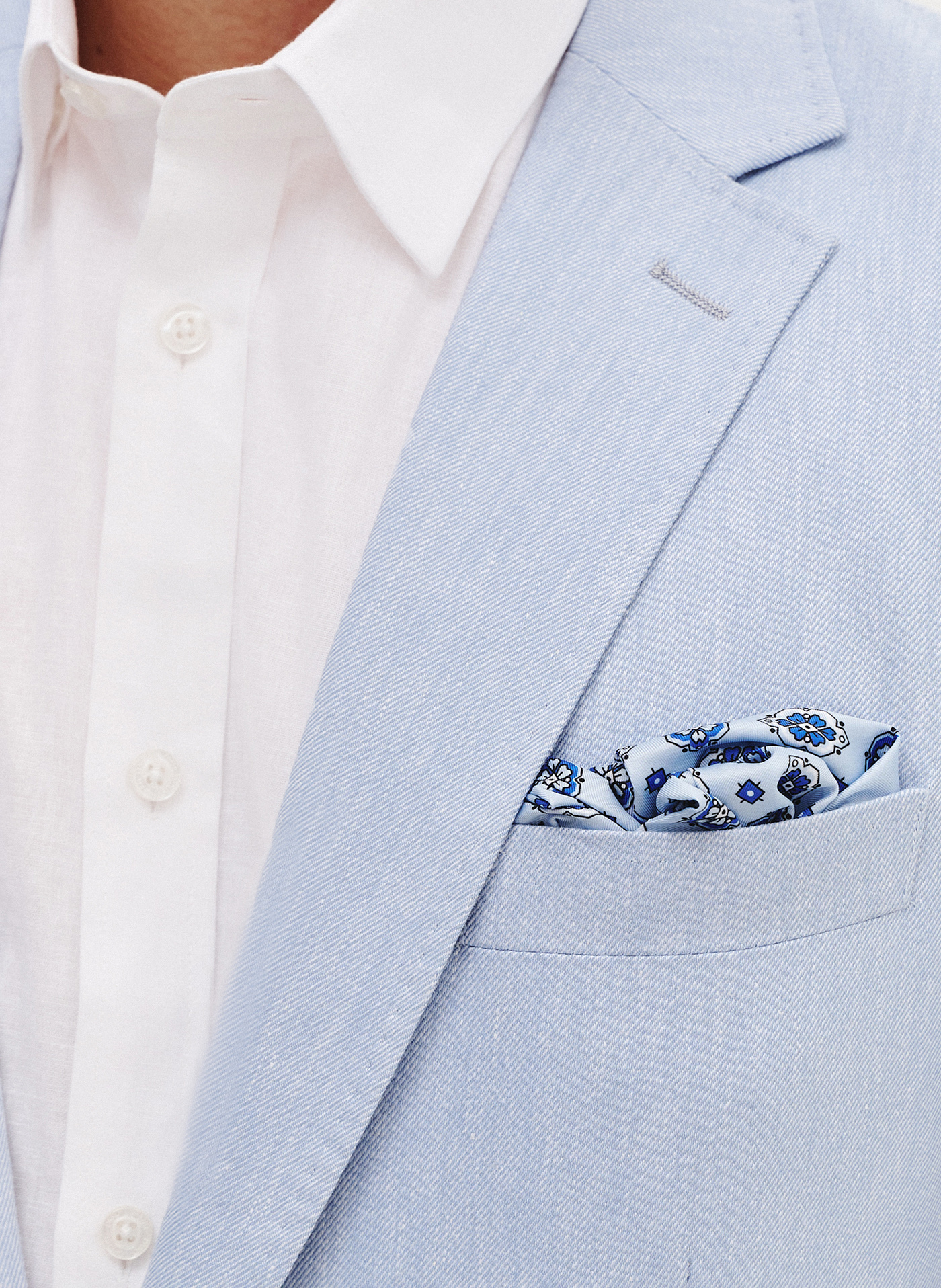 PAKO LORENTE - Niebieska marynarka męska z lnu - Pako Lorente