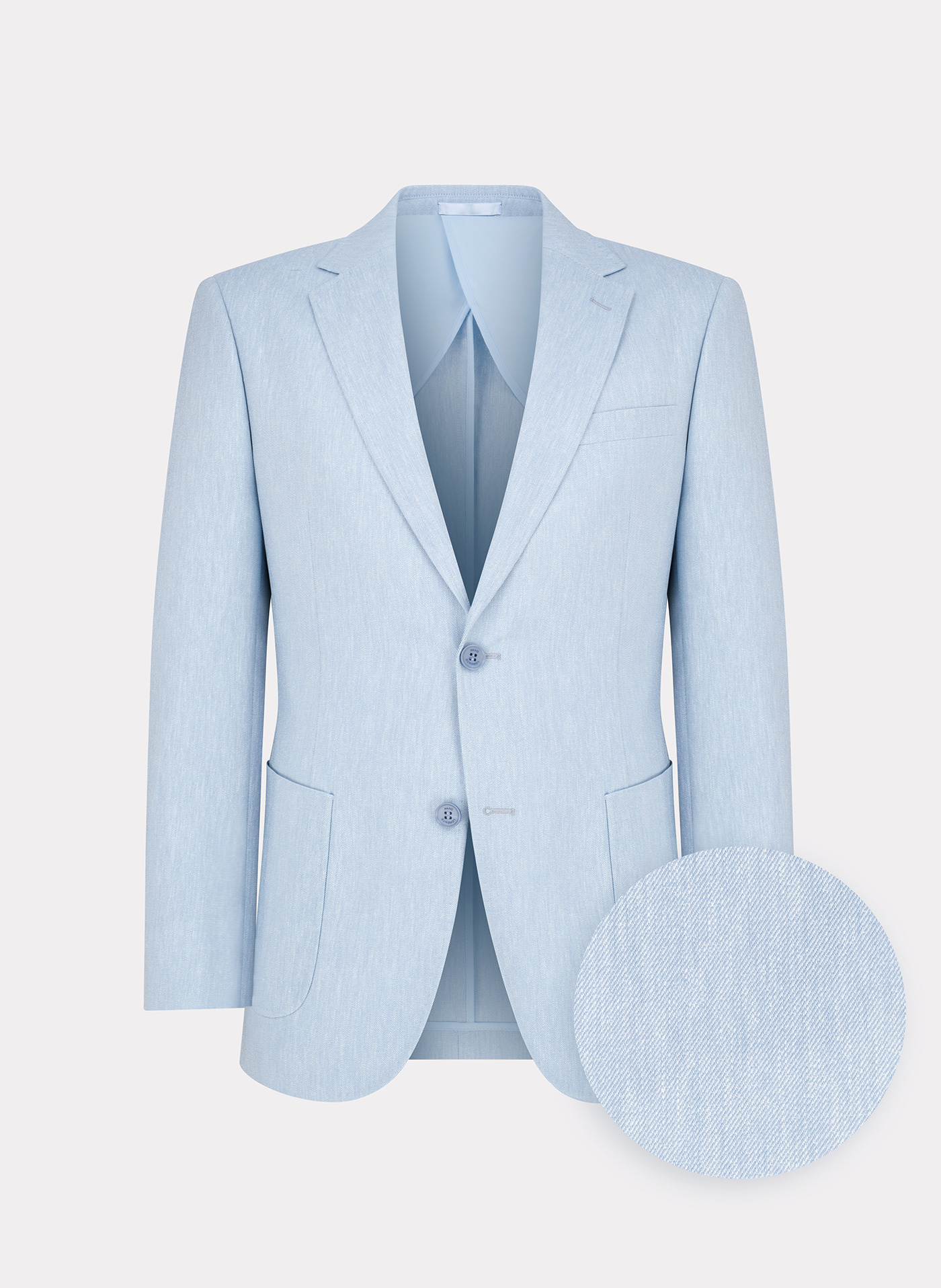 PAKO LORENTE - Niebieska marynarka męska z lnu - Pako Lorente