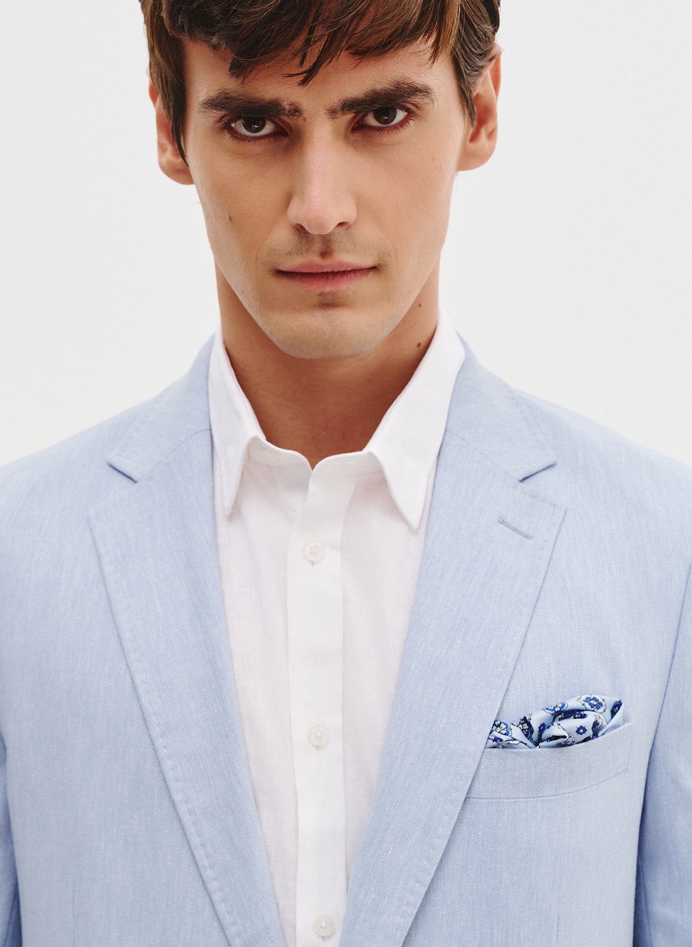 PAKO LORENTE - Niebieska marynarka męska z lnu - Pako Lorente