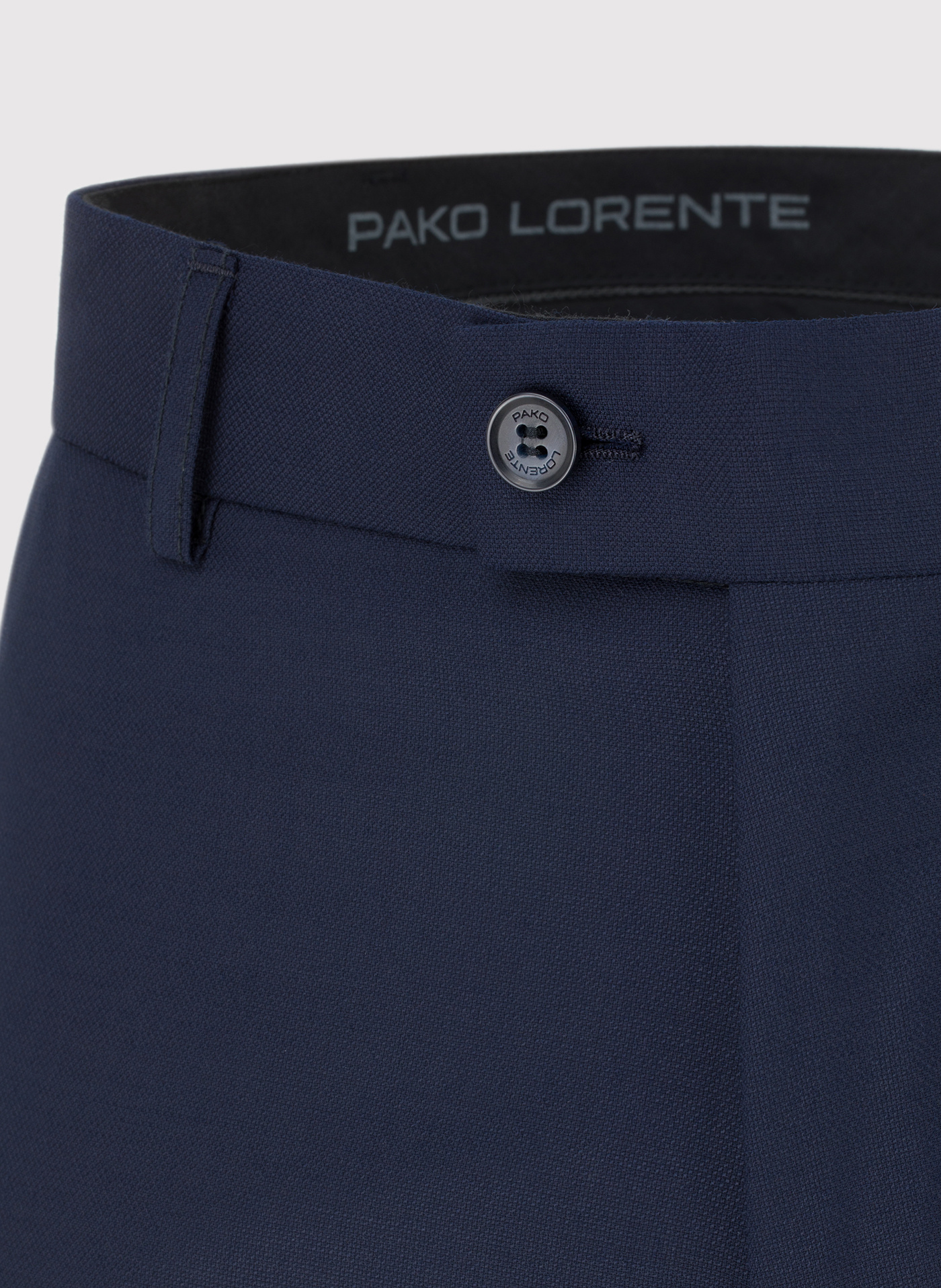 Granatowe spodnie garniturowe z wełną - Pako Lorente