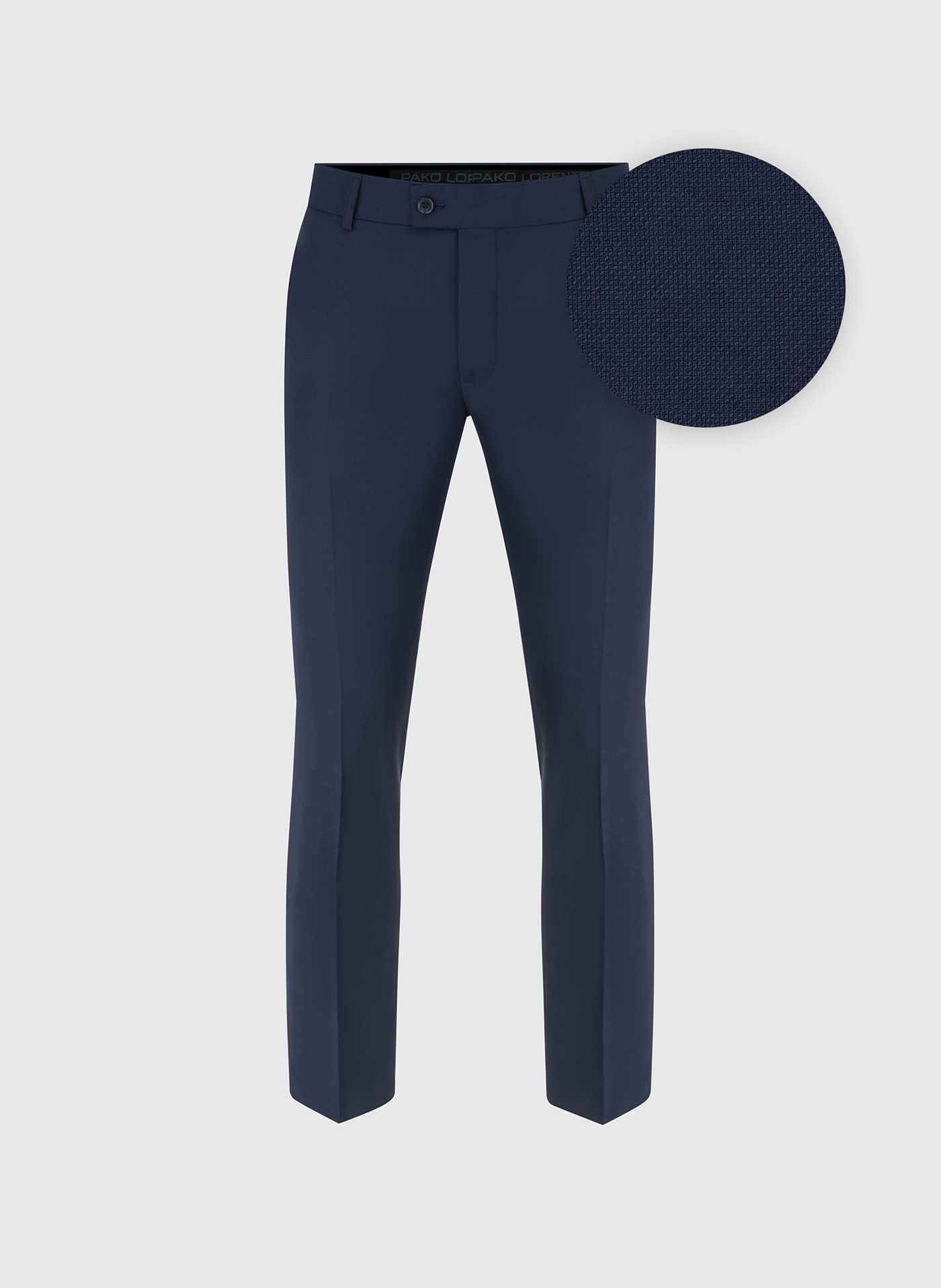 Granatowe spodnie garniturowe z wełną - Pako Lorente