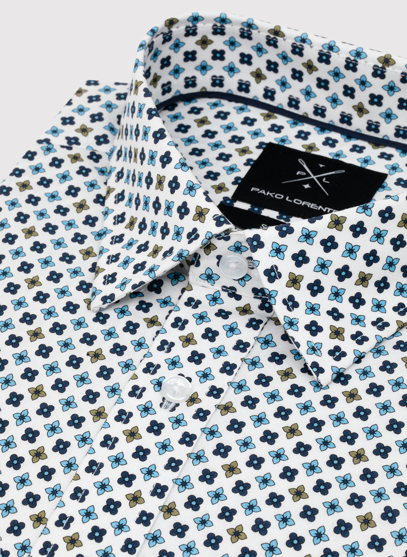 Koszula męska w geometryczny wzór - Pako Lorente