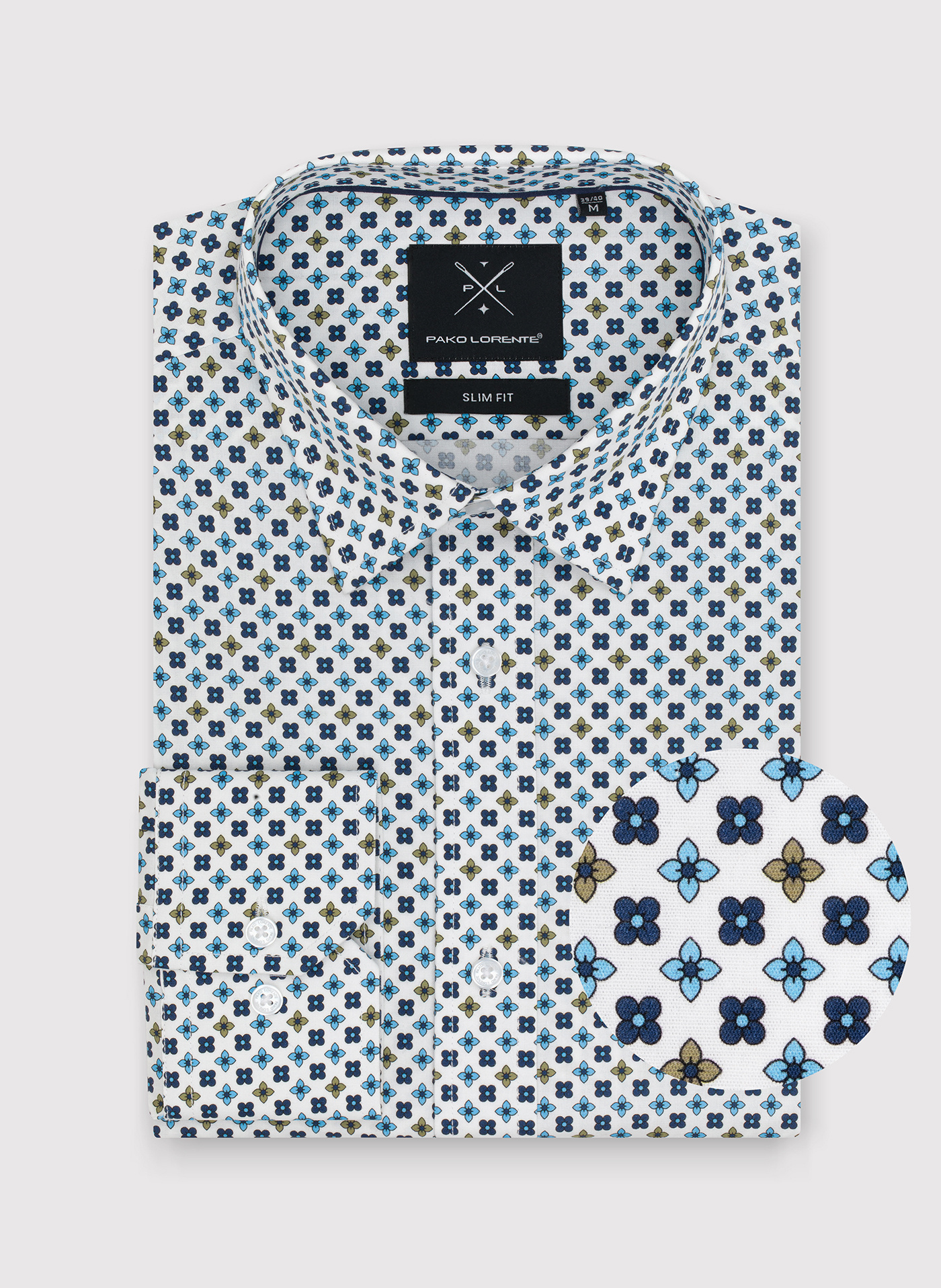 Koszula męska w geometryczny wzór - Pako Lorente