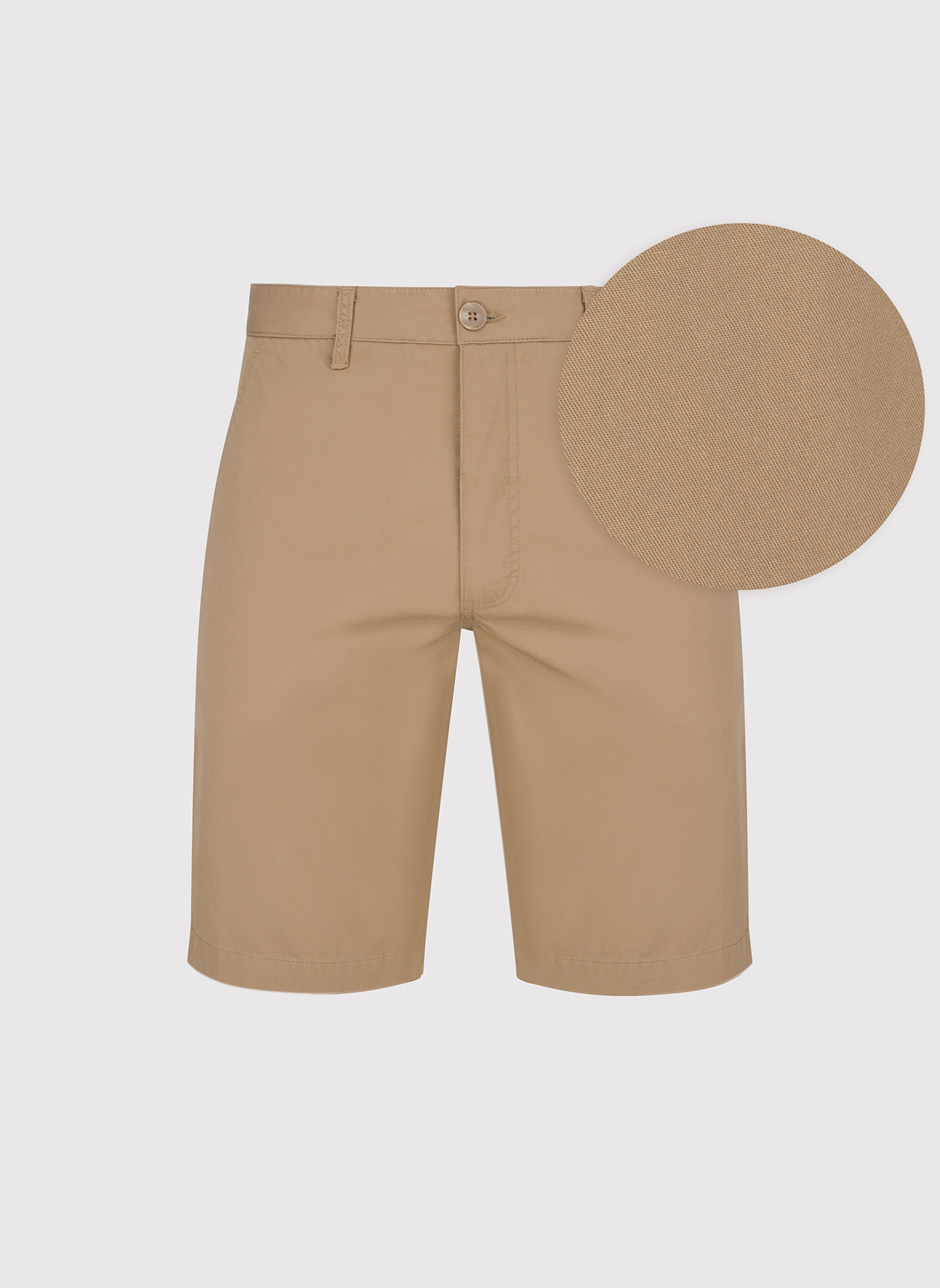 PAKO LORENTE - Bawełniane beżowe szorty męskie - Pako Lorente