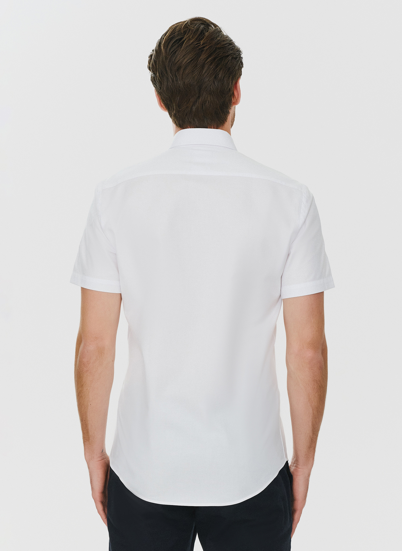 Biała koszula męska z krótkim rękawem - Pako Lorente