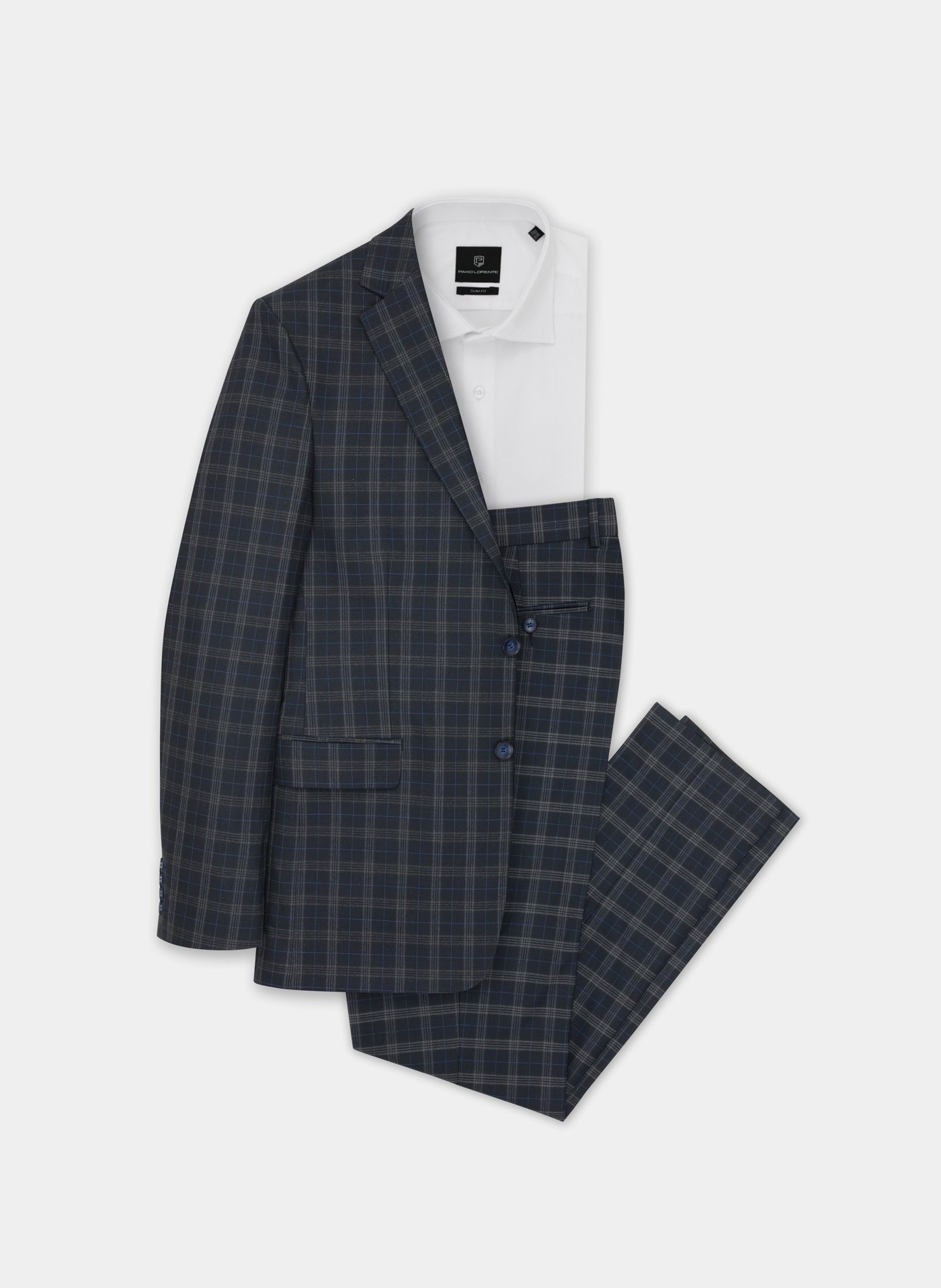 Spodnie męskie garniturowe P21SF-6G-061-G - Pako Lorente