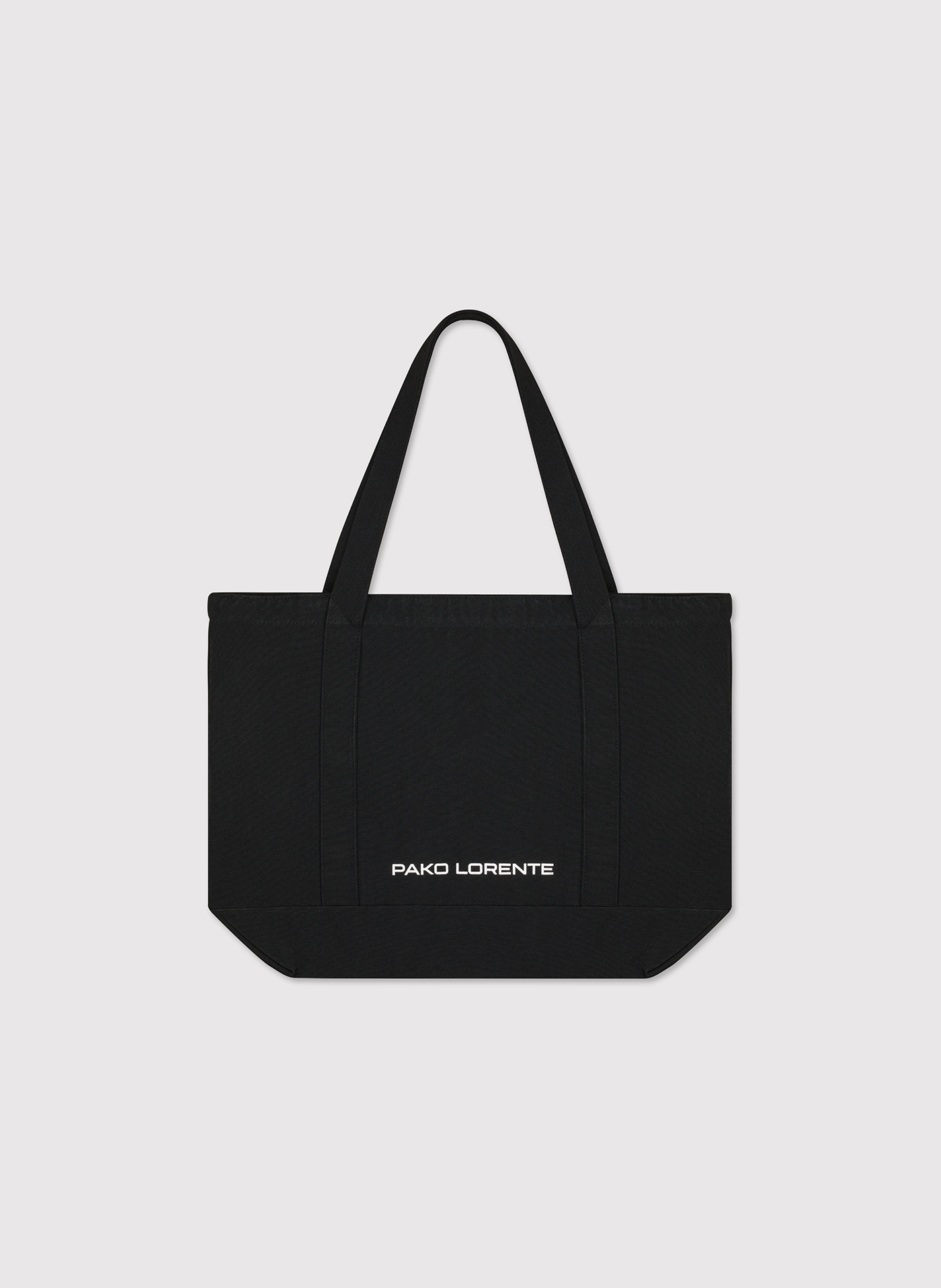 Czarna torba materiałowa unisex - Pako Lorente