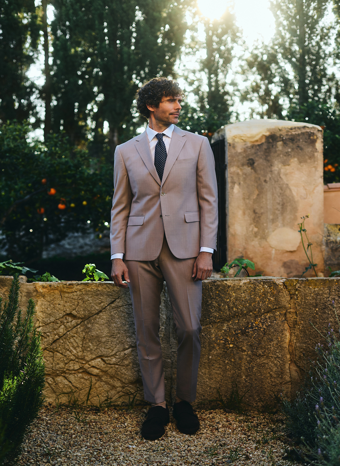 Marynarka garniturowa w kolorze różowym - Pako Lorente