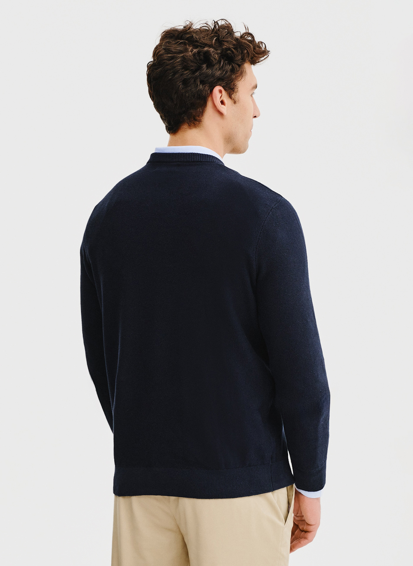 Granatowy sweter męski - Pako Lorente