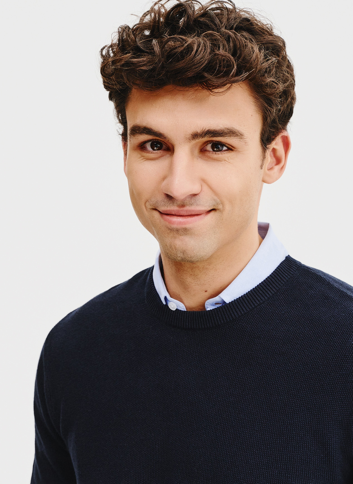 Granatowy sweter męski - Pako Lorente