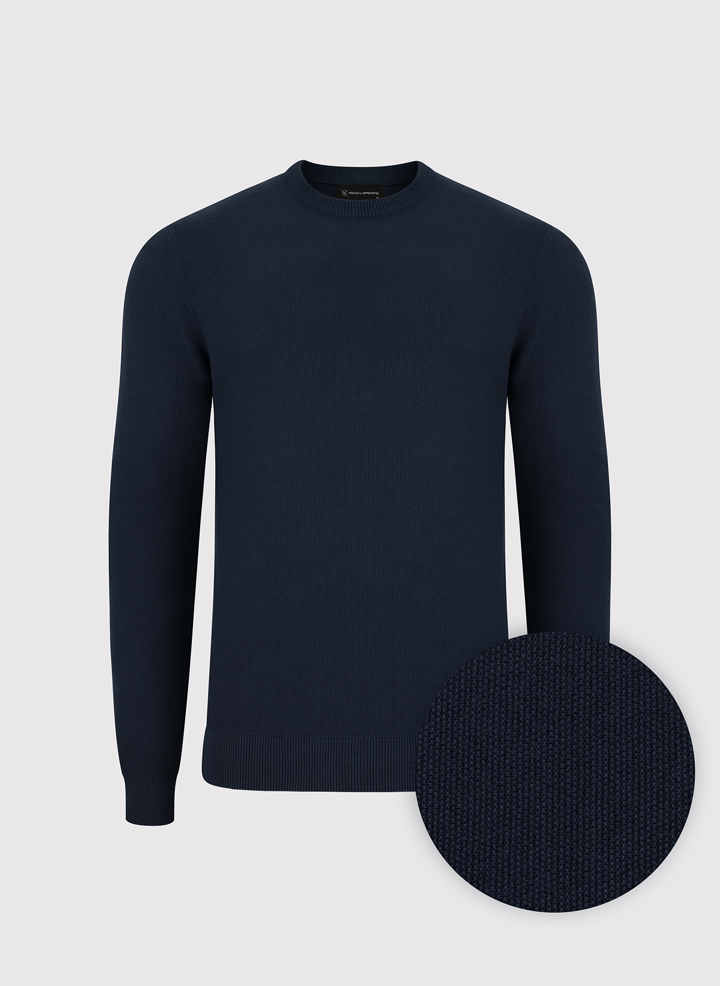 Granatowy sweter męski - Pako Lorente