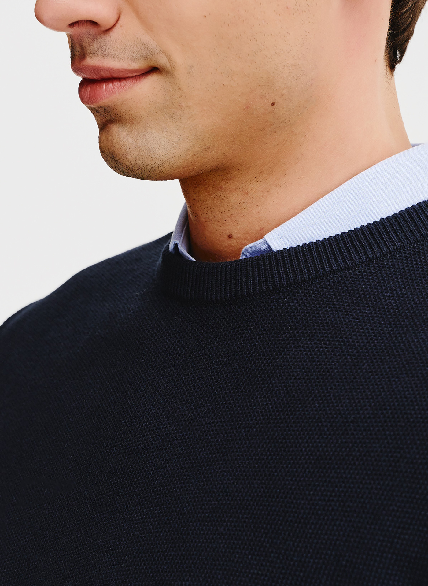 Granatowy sweter męski - Pako Lorente