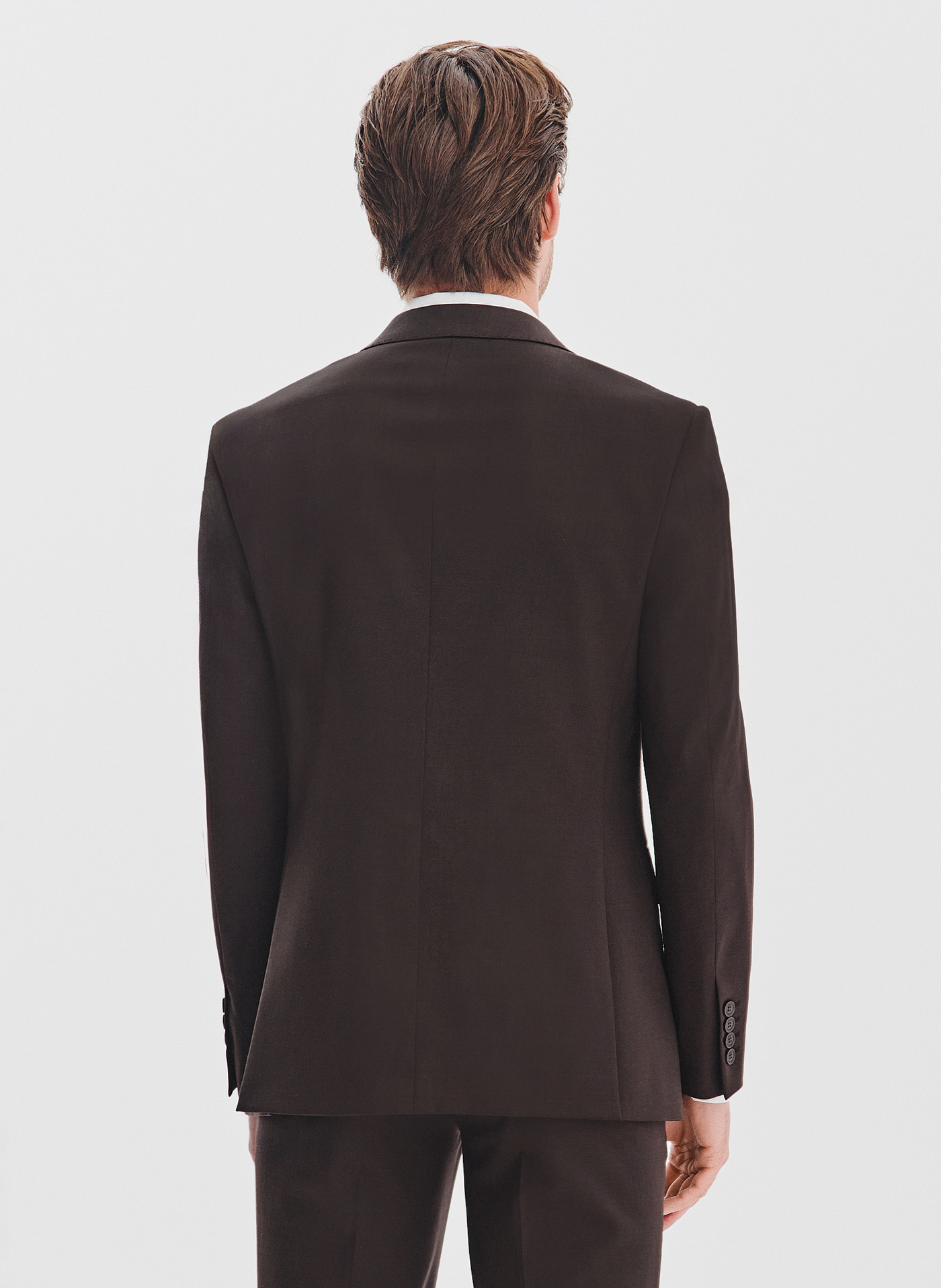 Brązowa marynarka garniturowa - Pako Lorente