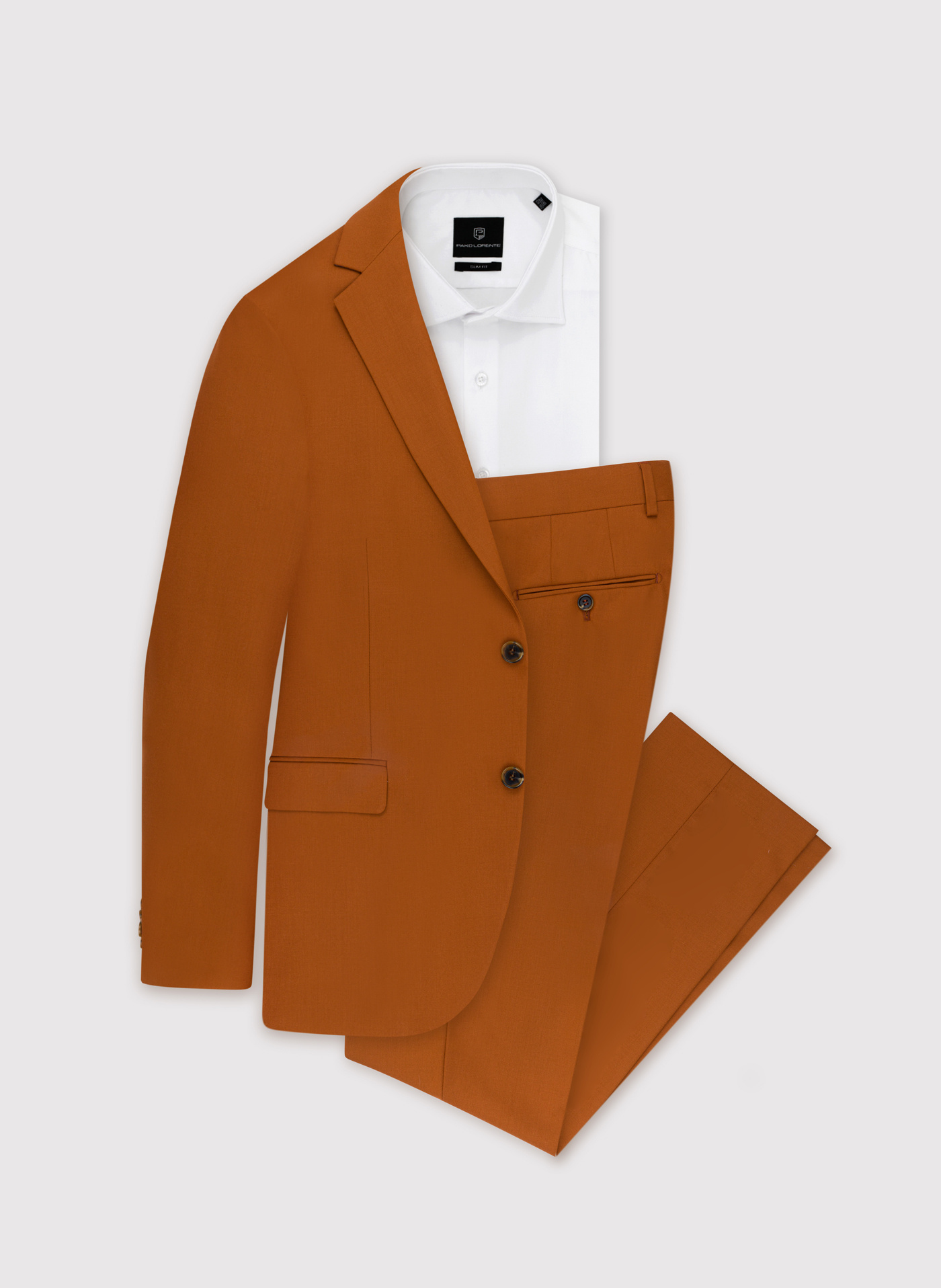 Pomarańczowa marynarka garniturowa P22SF-3G-021-P-S - Pako Lorente