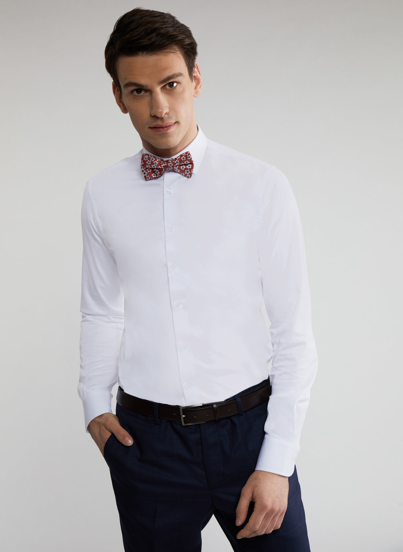 Koszula męska w kolorze białym P21WF-1X-174-B - Pako Lorente