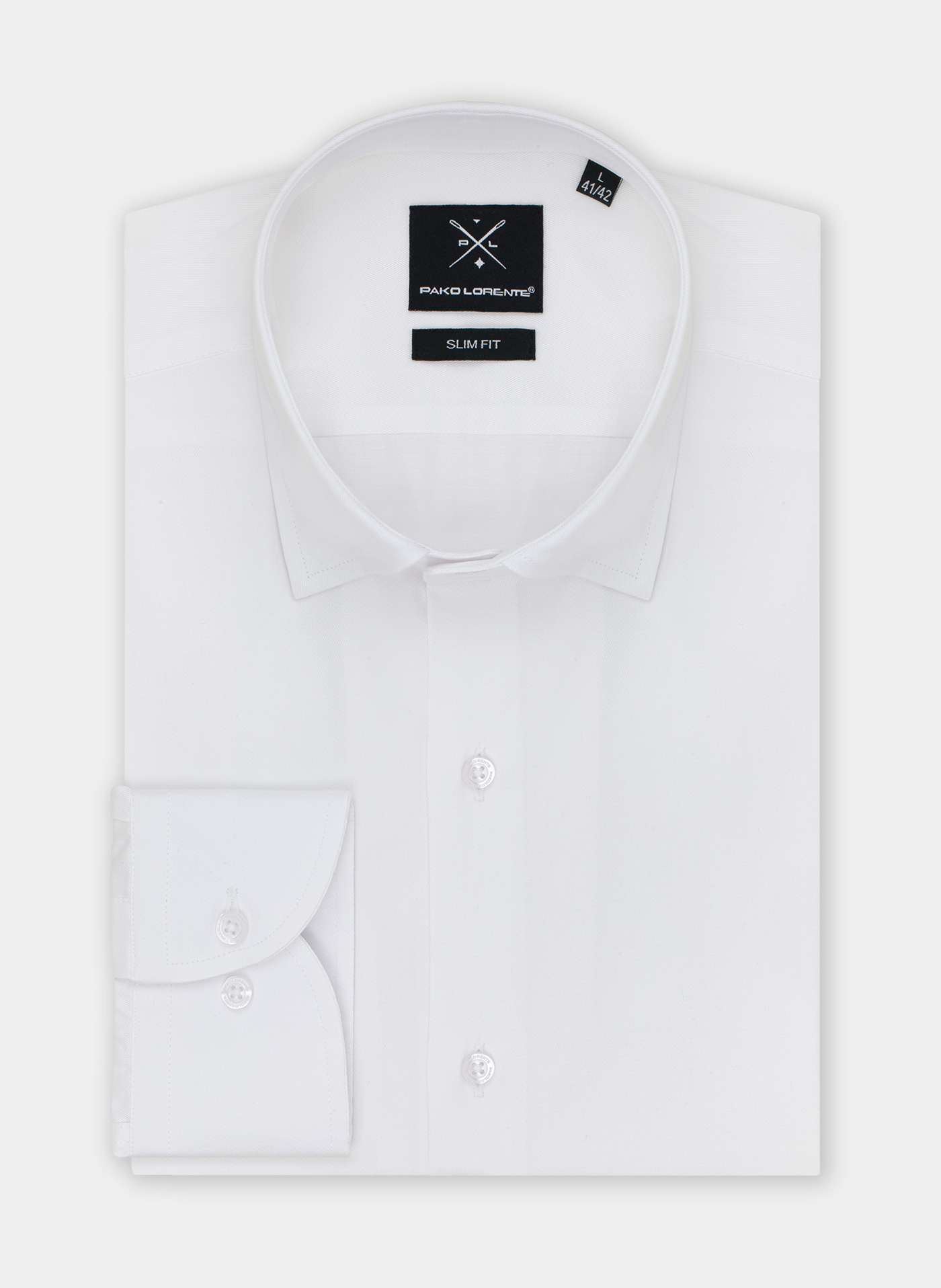 Koszula męska w kolorze białym P21WF-1X-174-B - Pako Lorente