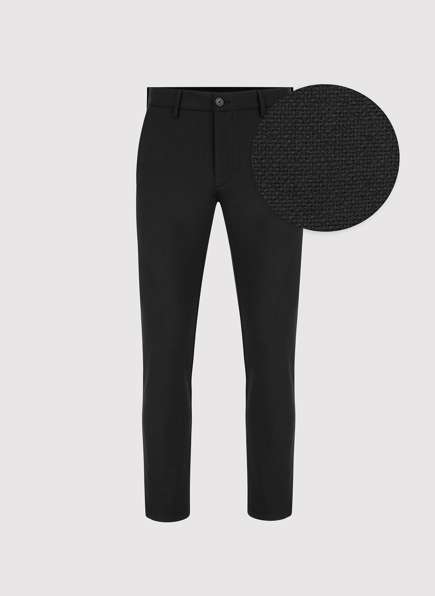 Casualowe czarne spodnie męskie - Pako Lorente