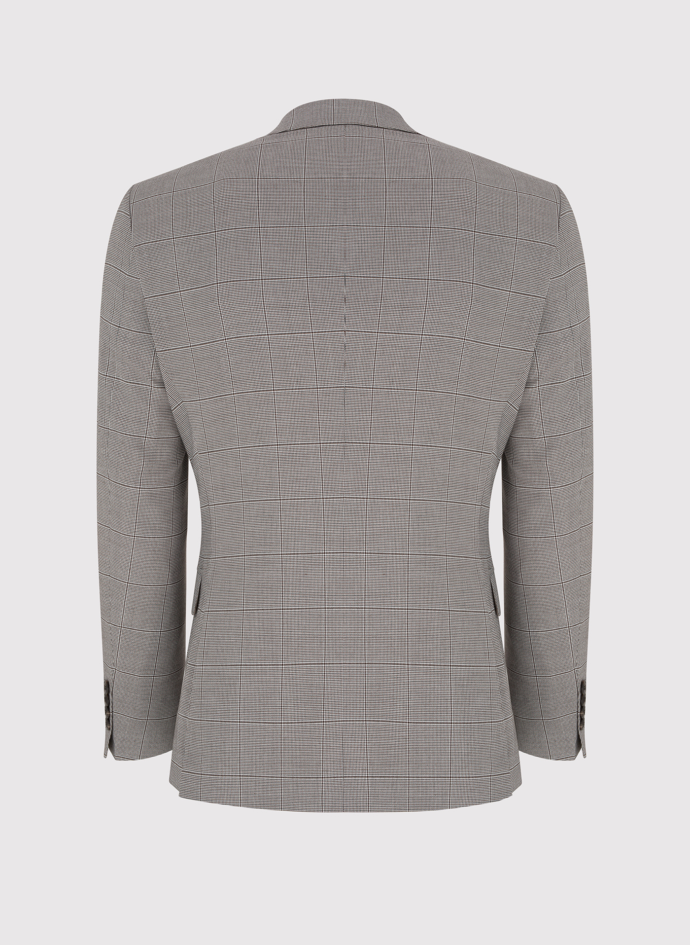 Brązowa marynarka garniturowa w kratkę - Pako Lorente