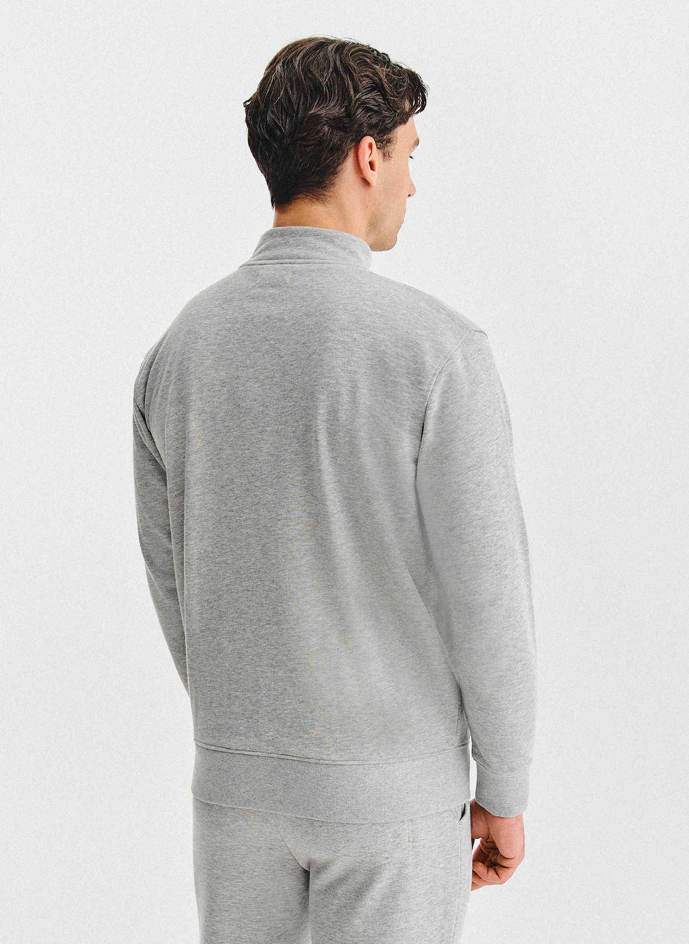 PAKO LORENTE - Szara bluza dresowa na suwak - Pako Lorente