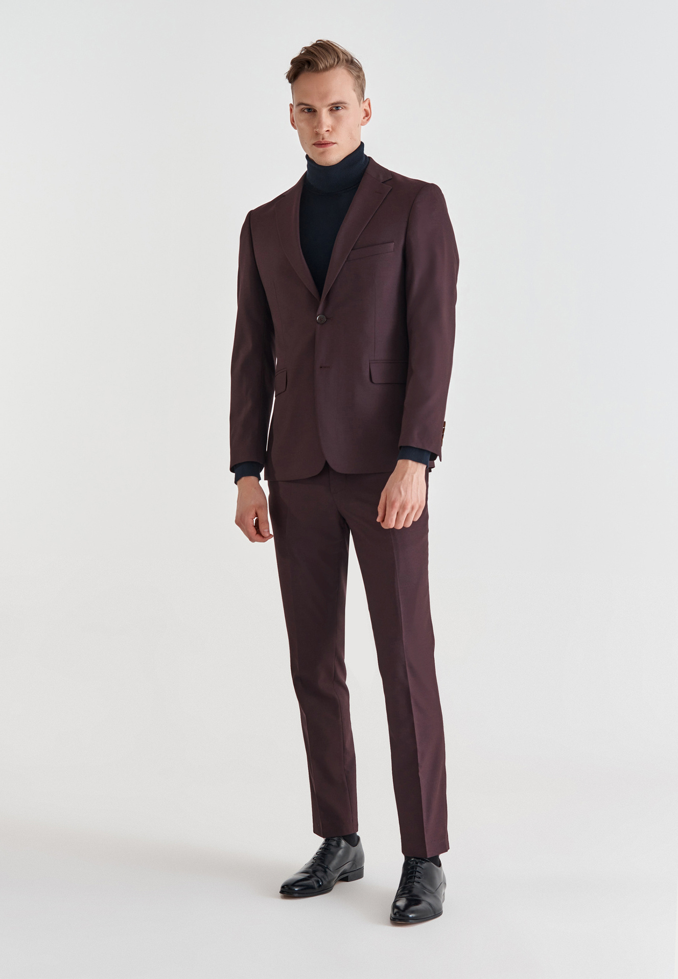 Spodnie męskie garniturowe P21WF-6G-065-D - Pako Lorente