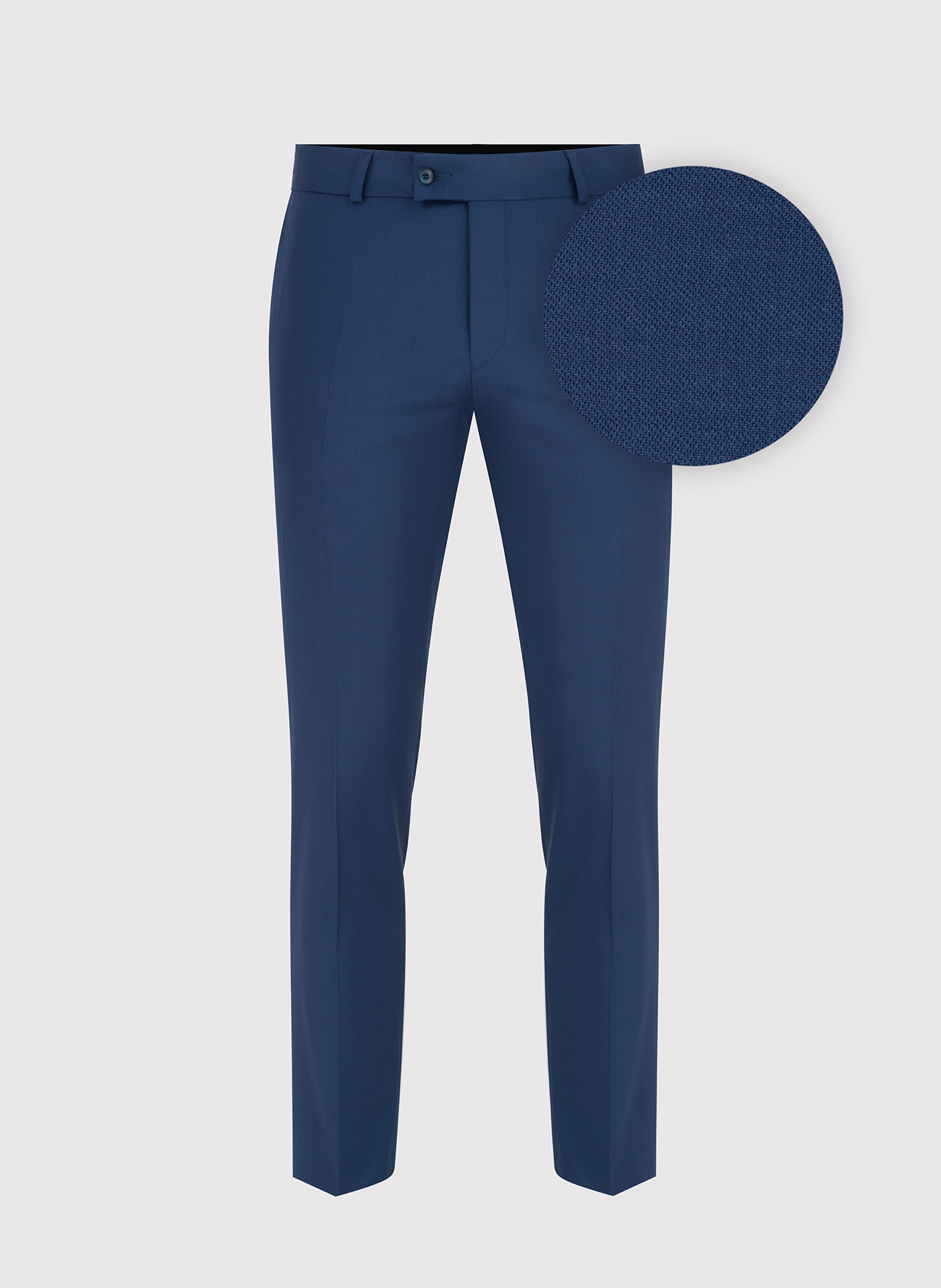 Wełniane spodnie garniturowe w kolorze niebieskim - Pako Lorente