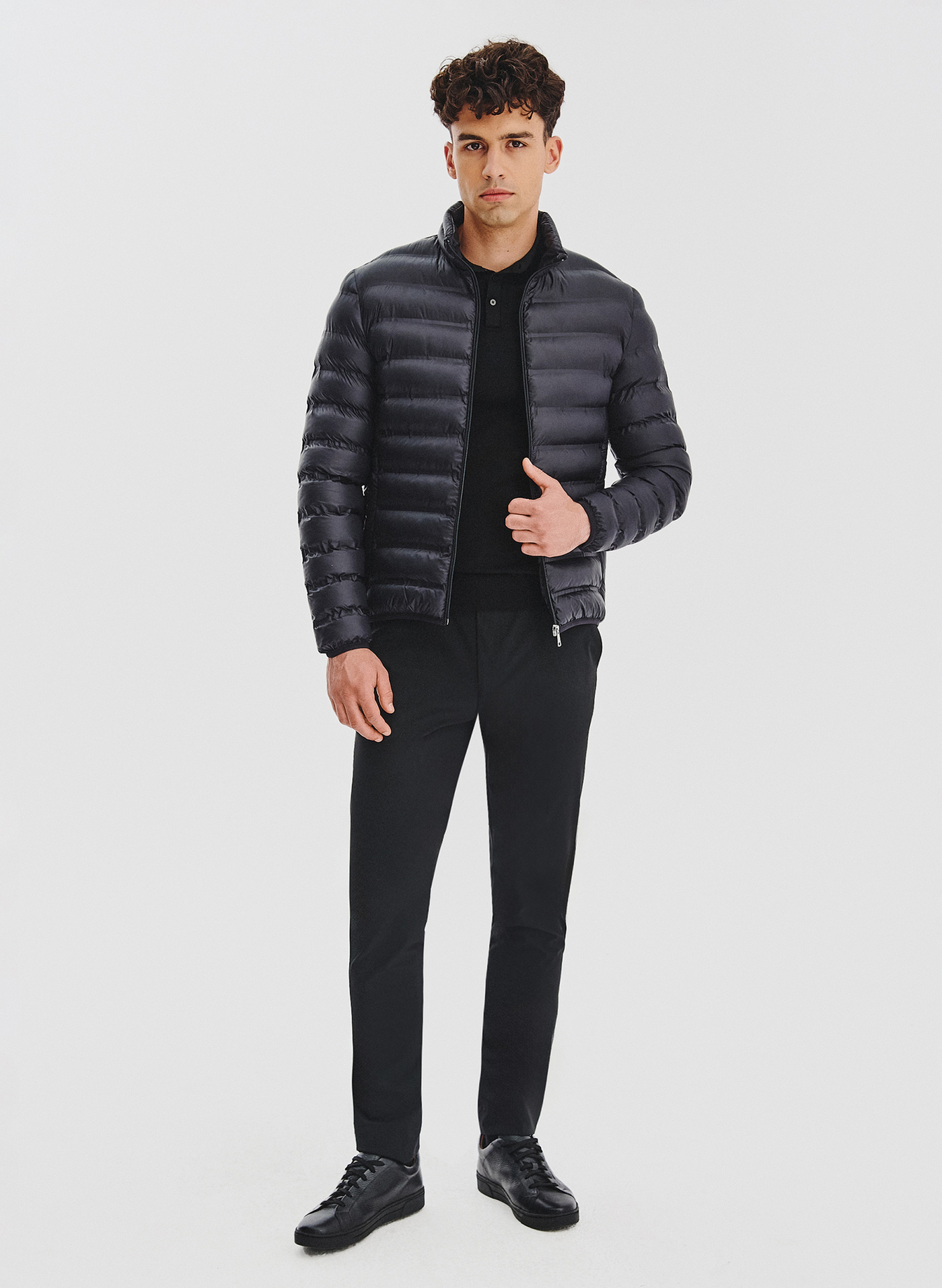 Czarna kurtka pikowana - Pako Lorente