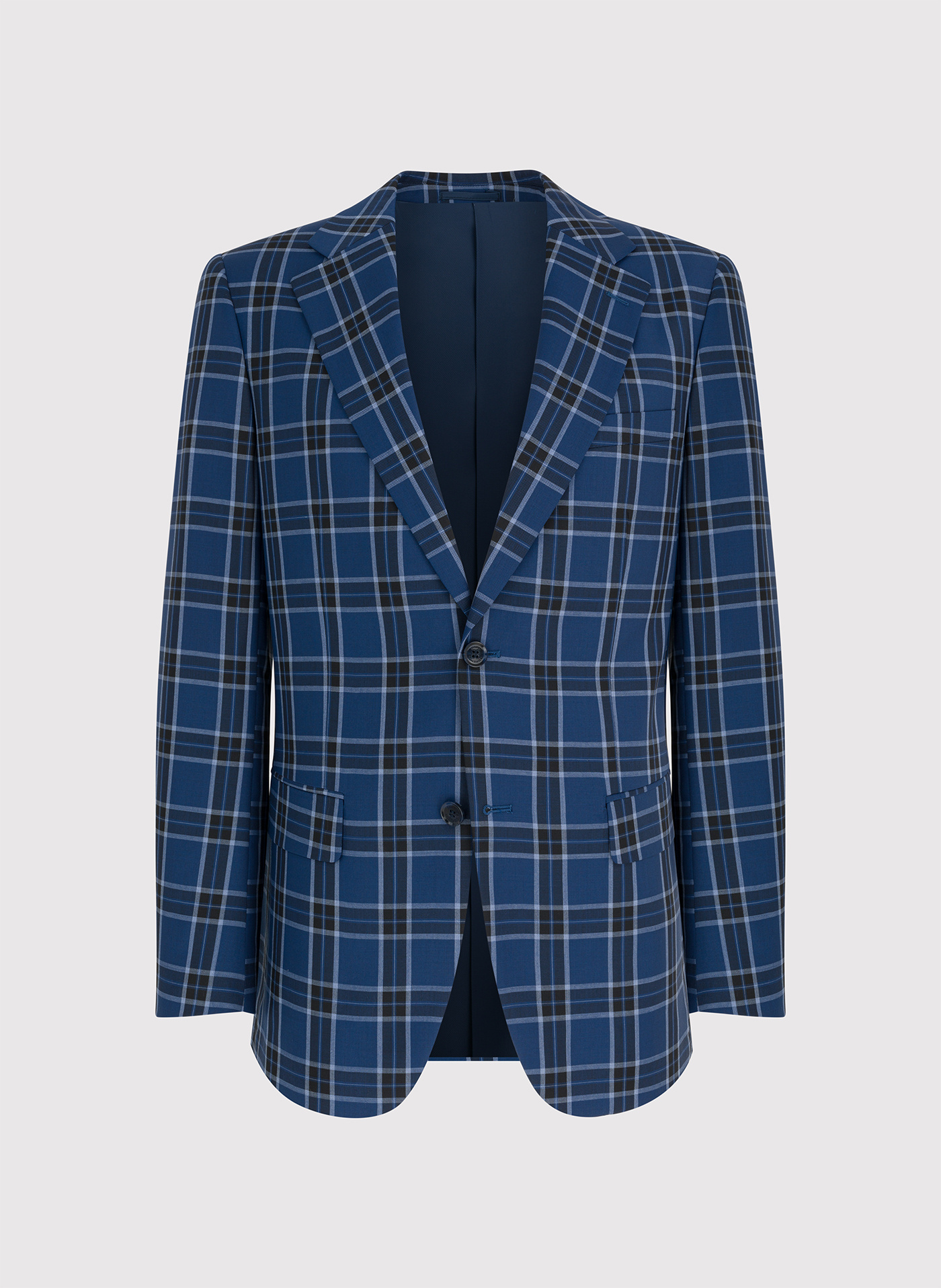 Granatowa marynarka w kratę - Pako Lorente - Pako Lorente