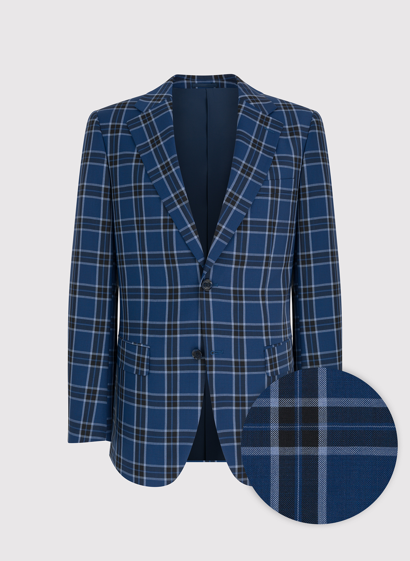 Granatowa marynarka w kratę - Pako Lorente - Pako Lorente