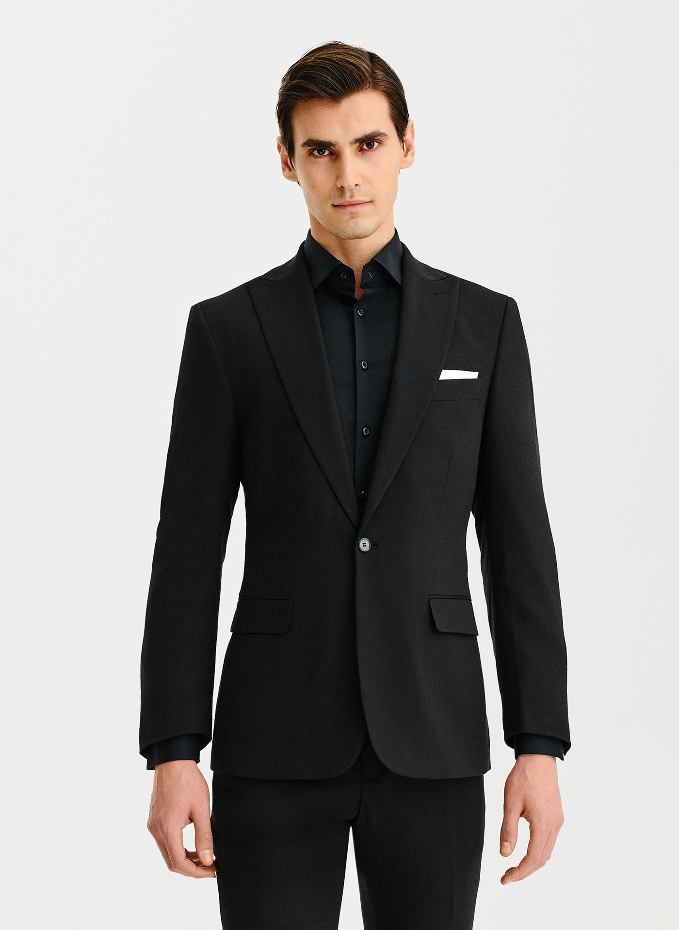 Czarna marynarka garniturowa - Pako Lorente