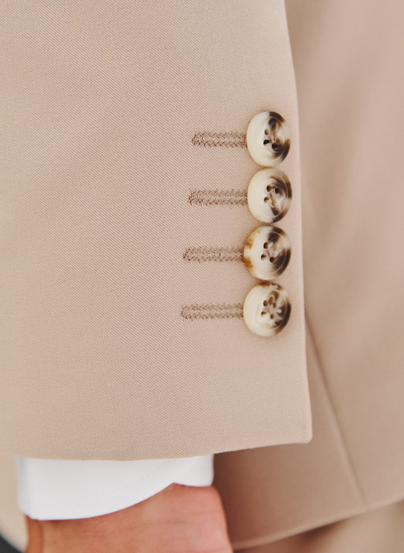 Beżowa marynarka męska - Pako Lorente