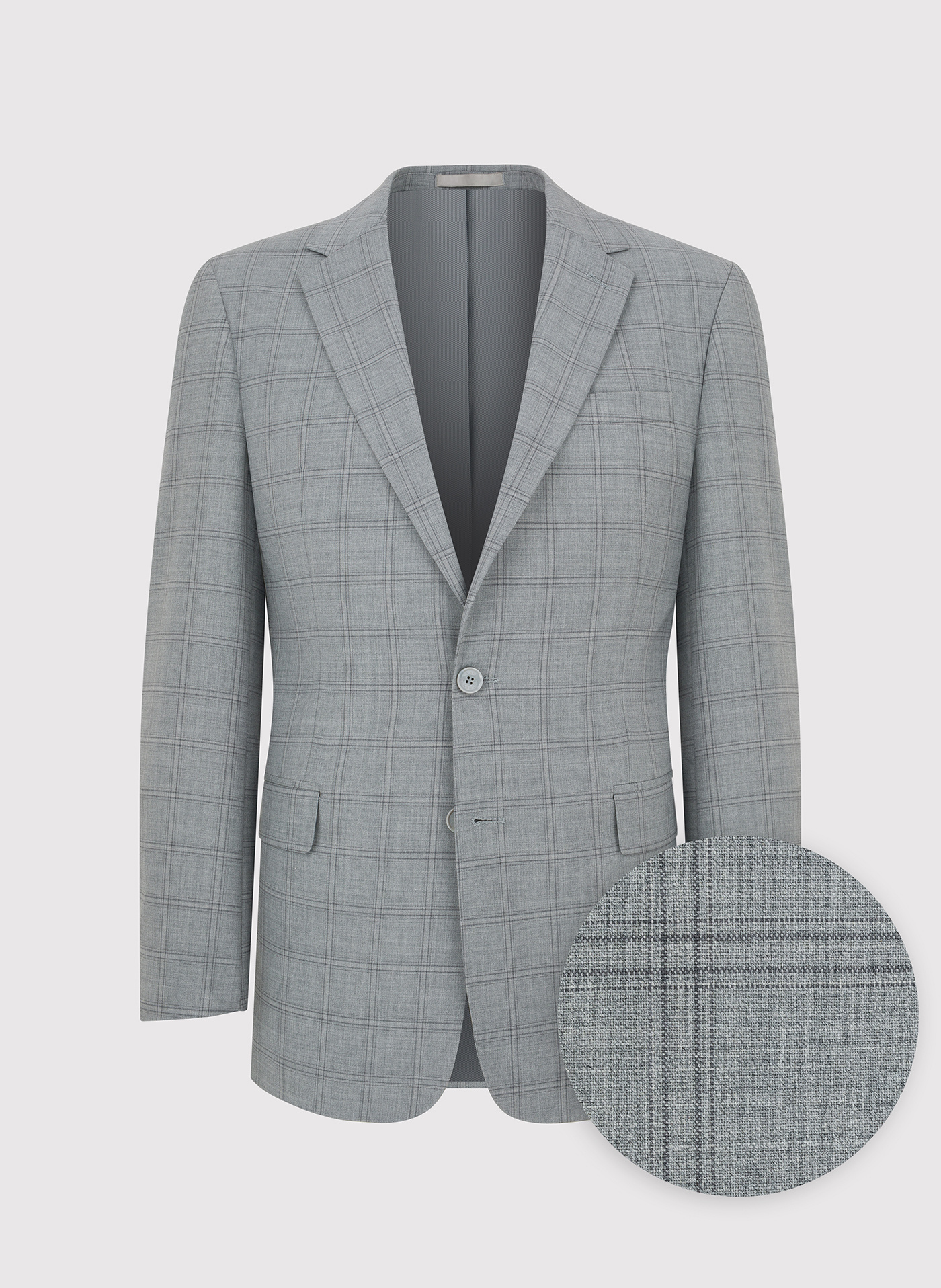 Szara marynarka garniturowa w kratę - Pako Lorente