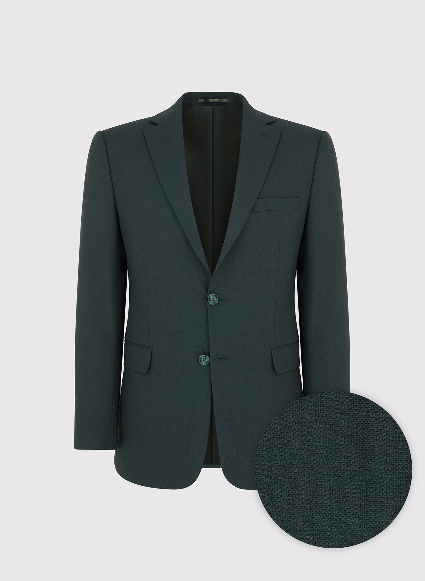 Gładka marynarka garniturowa w kolorze zielonym - Pako Lorente