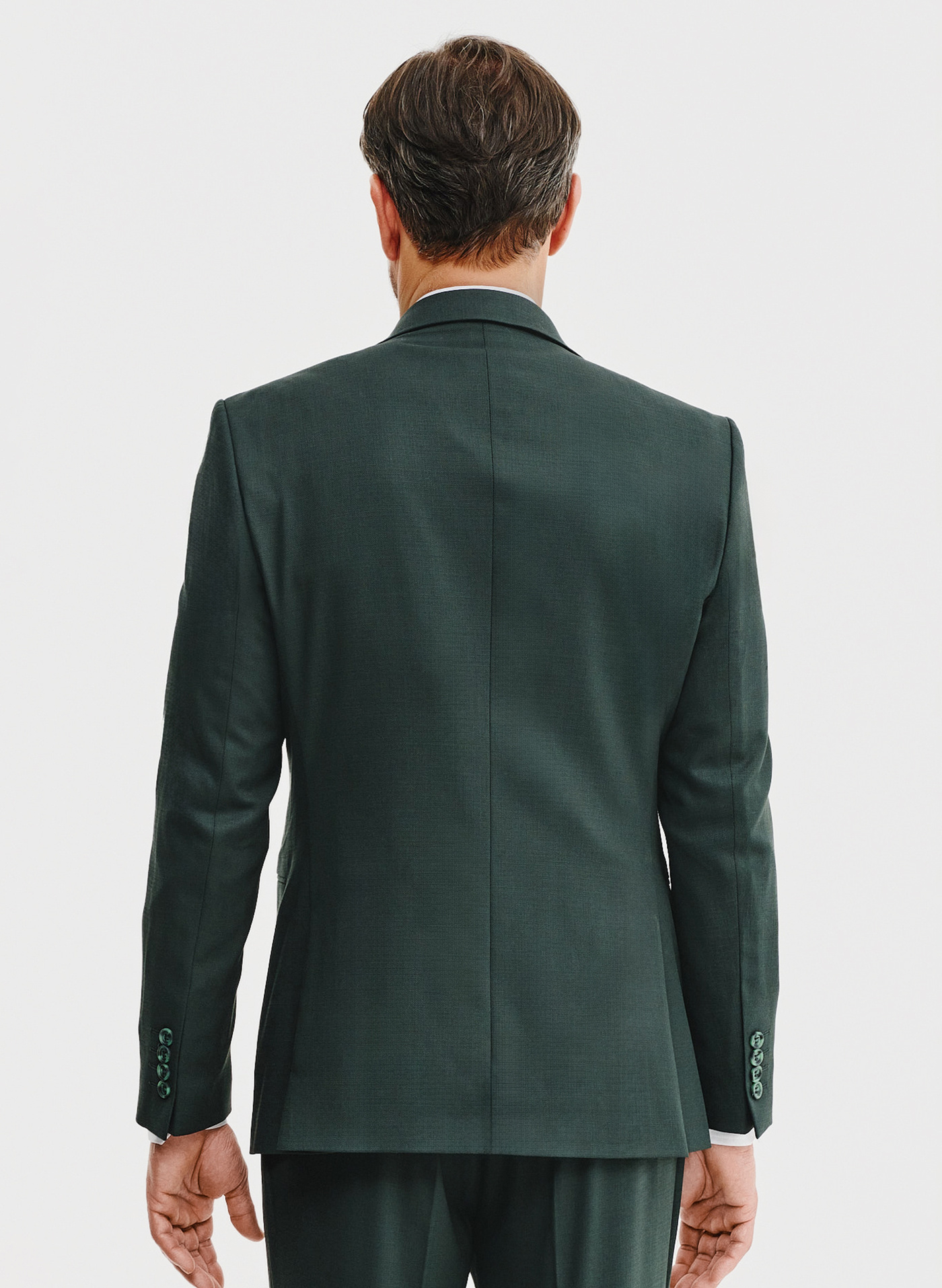Gładka marynarka garniturowa w kolorze zielonym - Pako Lorente