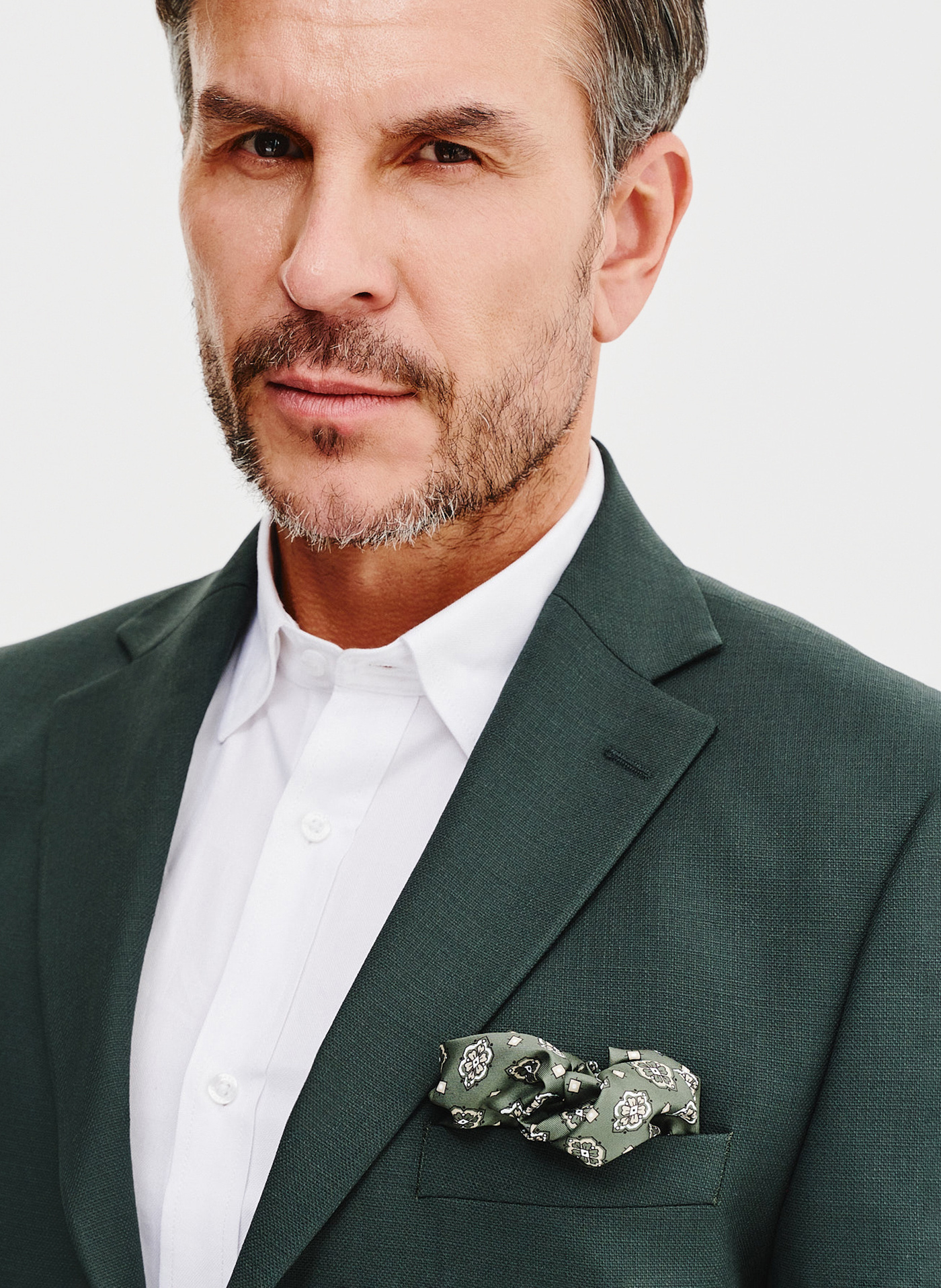 Gładka marynarka garniturowa w kolorze zielonym - Pako Lorente