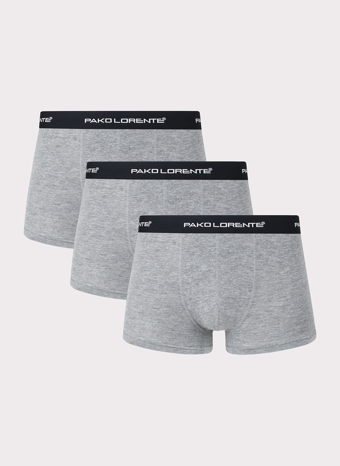 Trójpak bokserek męskich w kolorze szarym - Pako Lorente