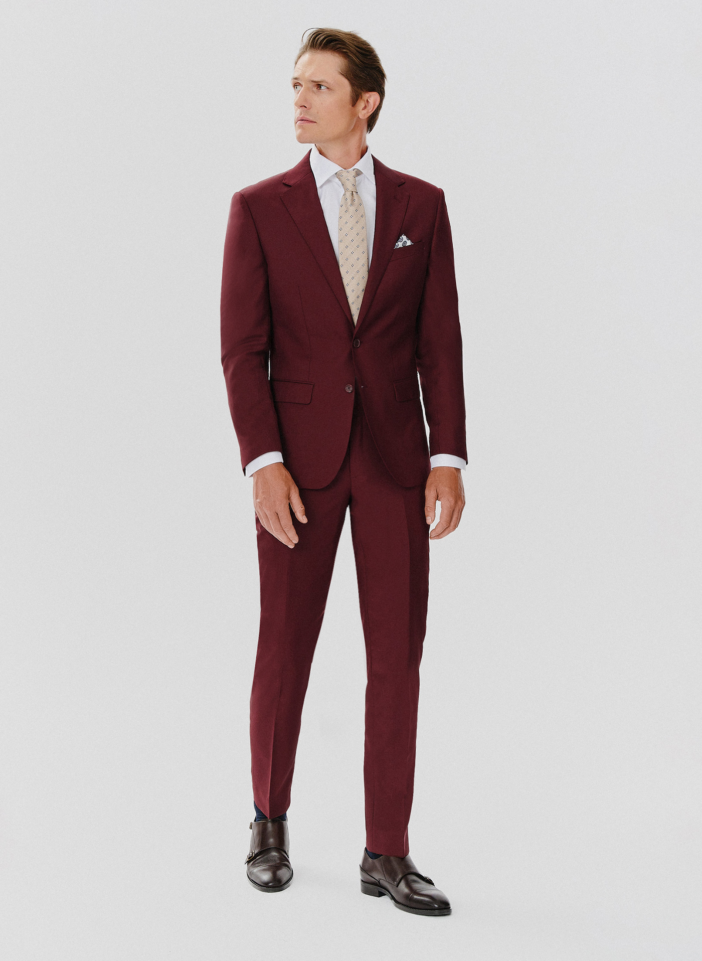 Marynarka garniturowa w kolorze burgundowym - Pako Lorente